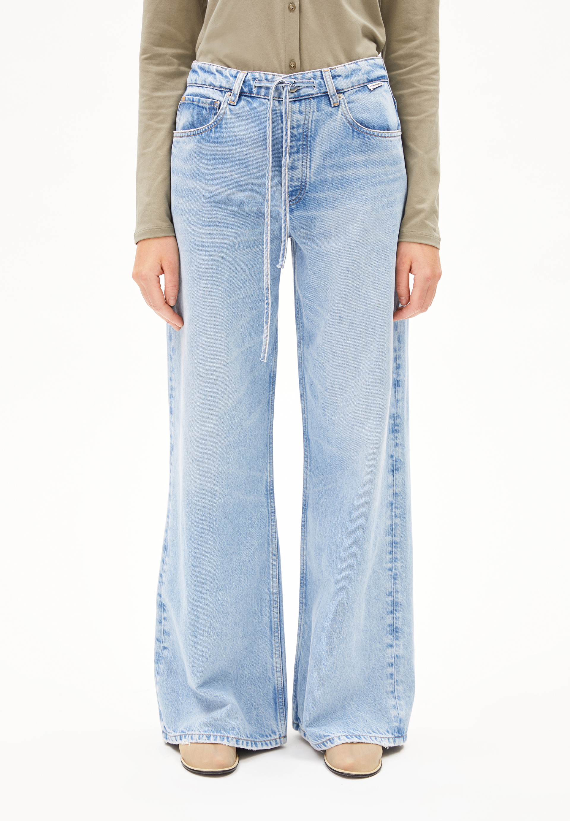 ASTRAEAAS Jean wide en mélange de coton biologique