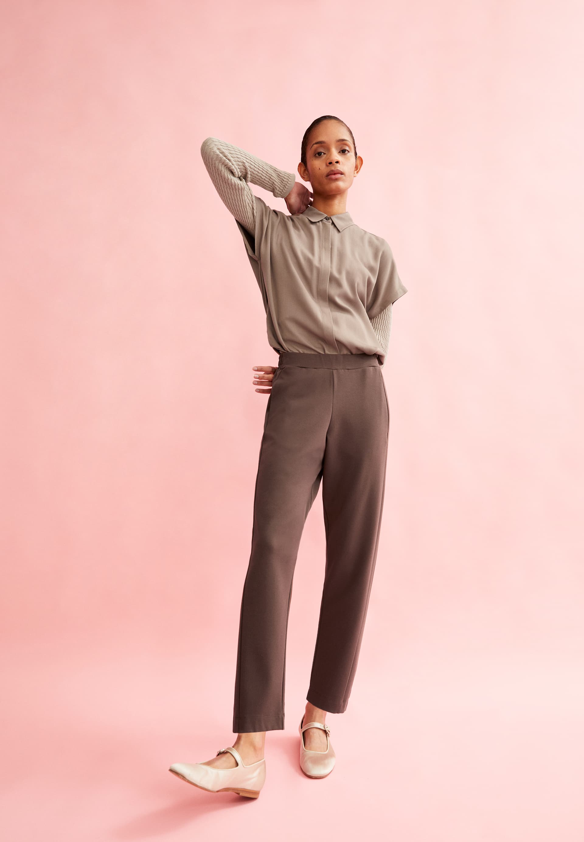 MAGDAALENA Jersey Pants made of LENZING™ ECOVERO™ Mix