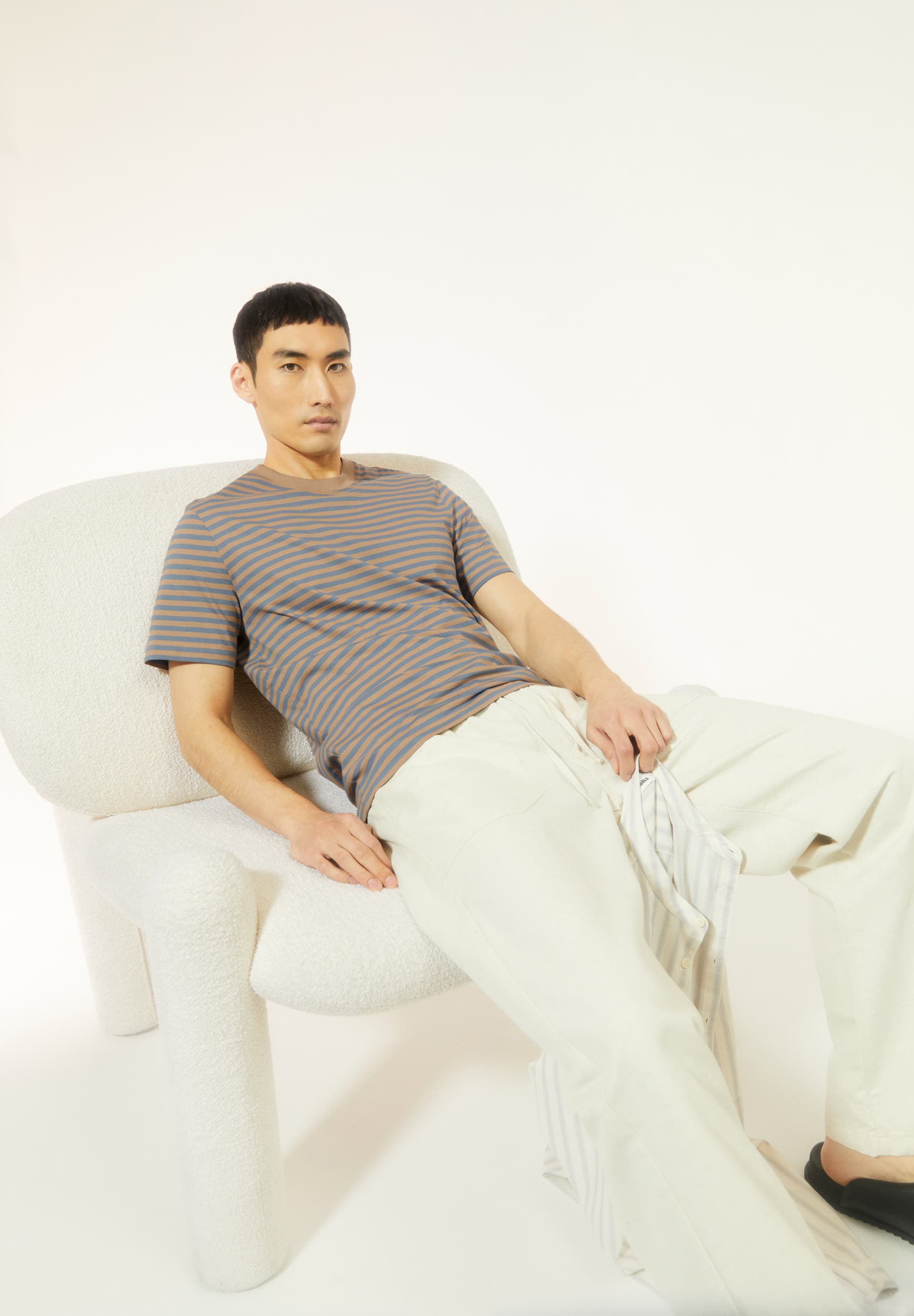 VEGAAS STRIPES T-Shirt Relaxed Fit aus Bio-Baumwolle