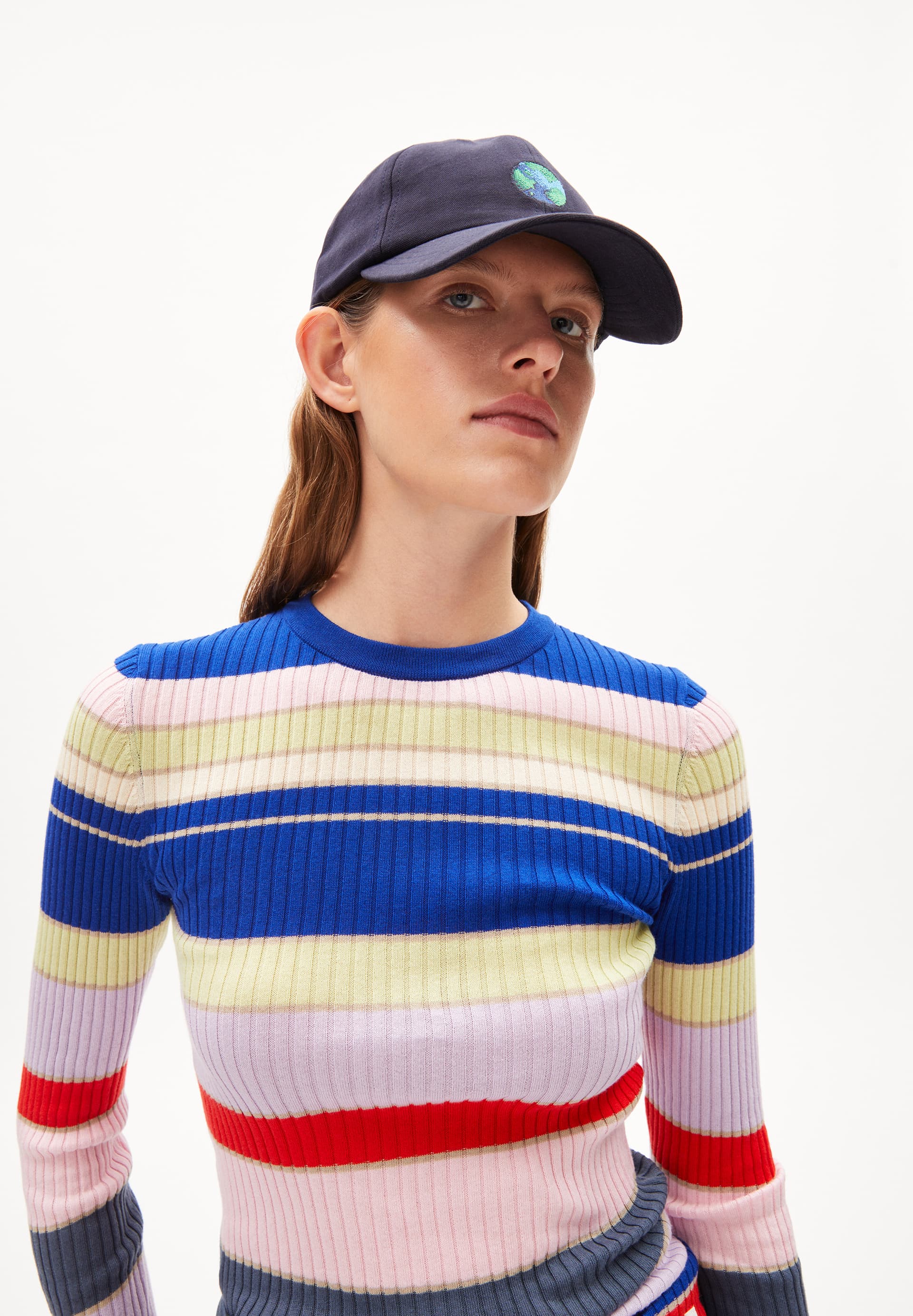 ALAANIA COLLEGE STRIPE Sweater Slim Fit made of Organic Cotton