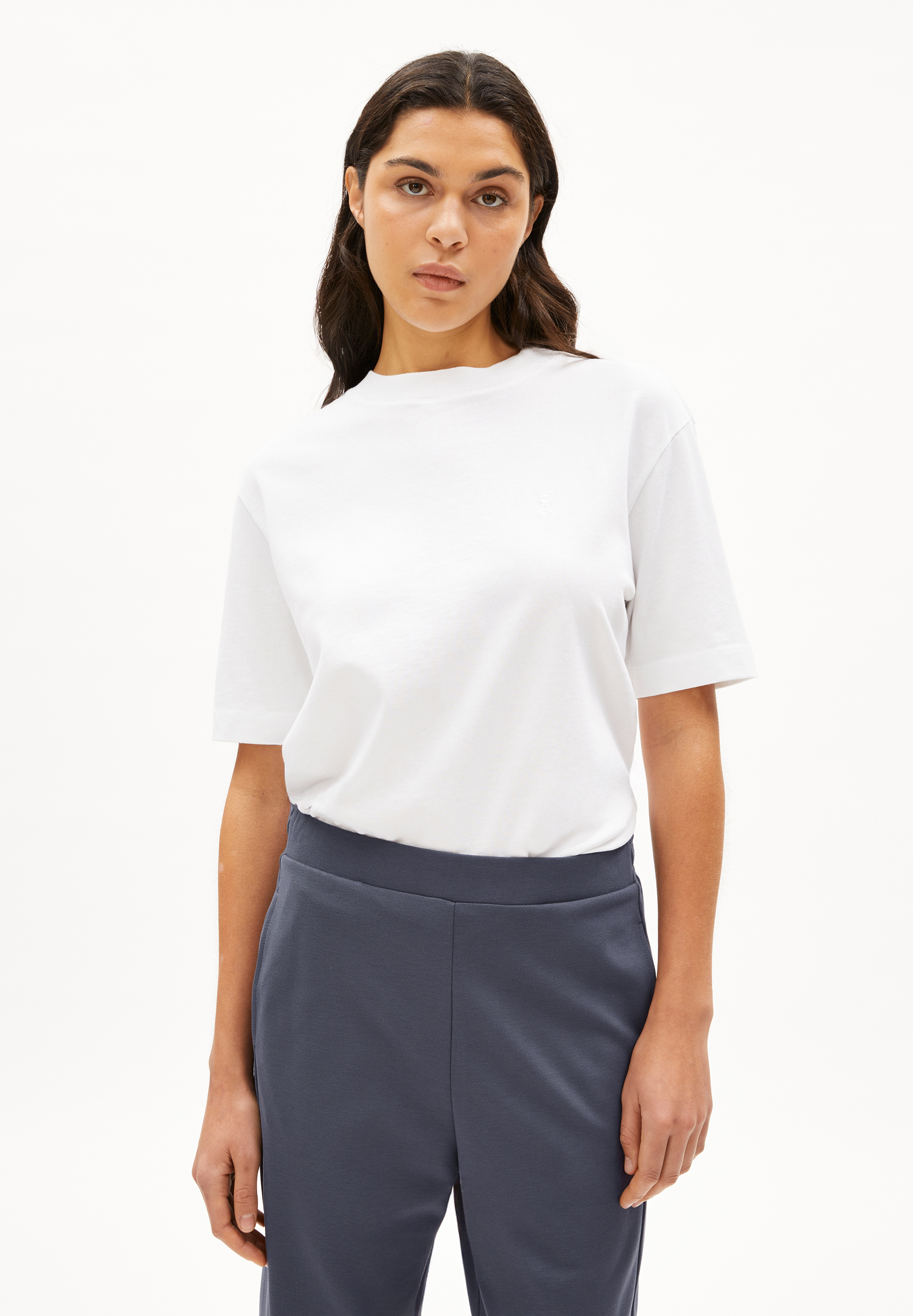 TARJAA Heavyweight T-shirt met loose fit van biologische katoenmix
