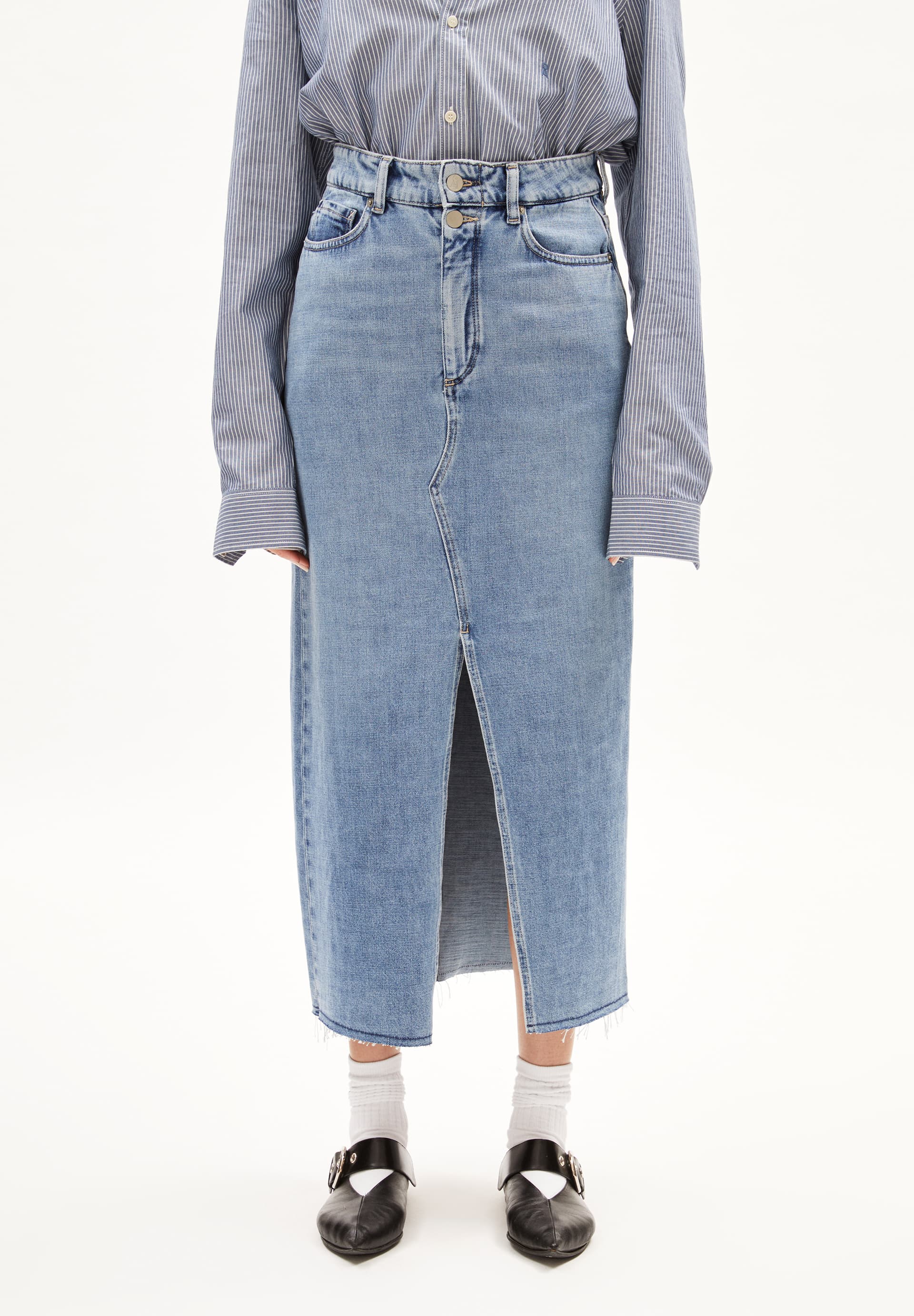 KITAARI DEMI Denim Skirt Slim Fit made of Organic Cotton Mix