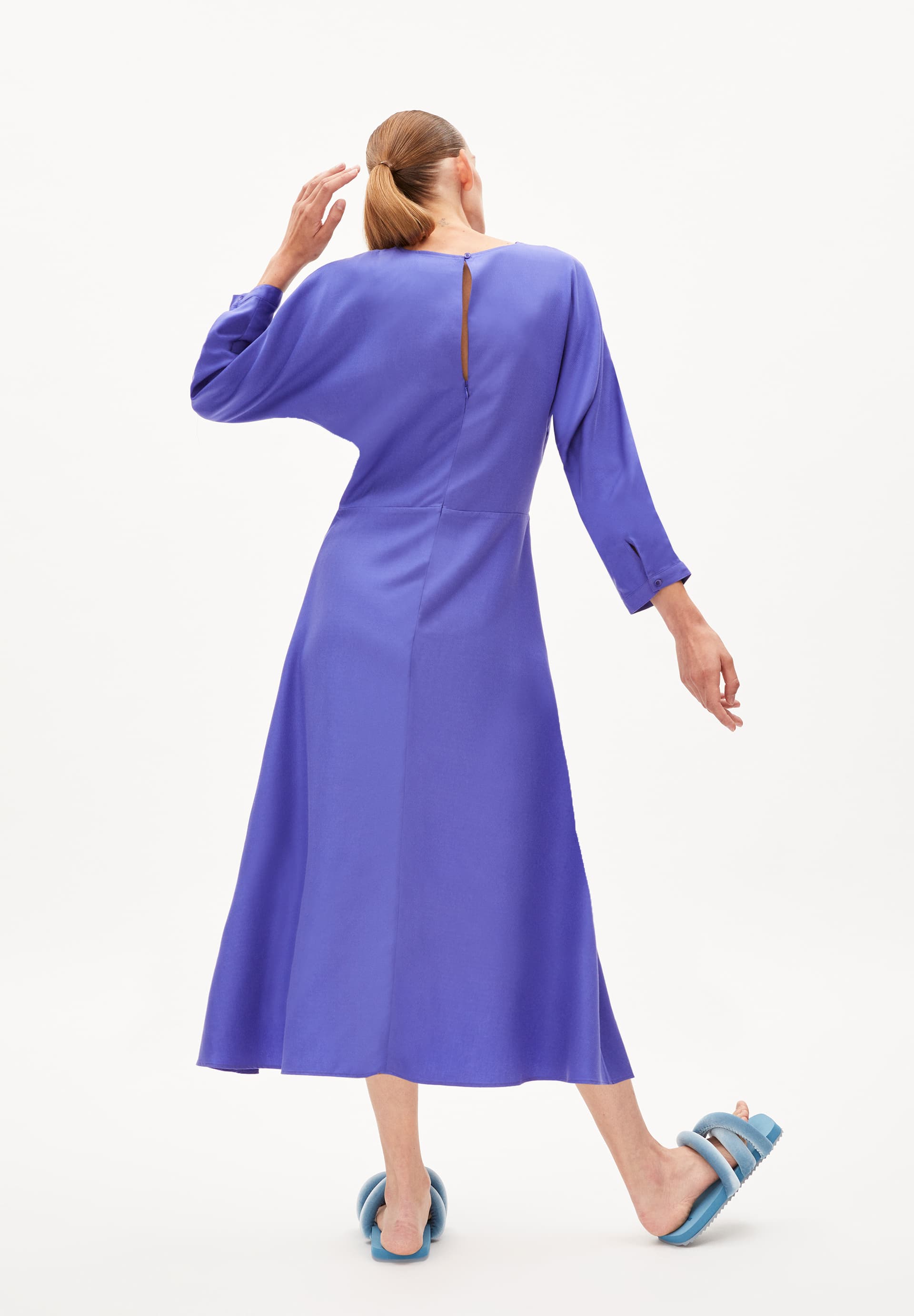 MAARLENA Geweven jurk met regular fit van TENCEL™ Lyocell