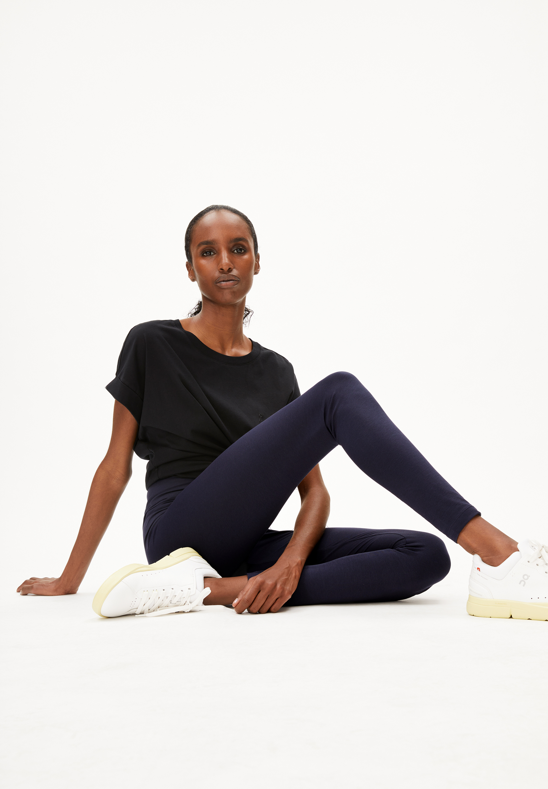 FARIBAA Leggings aus Bio-Baumwoll Mix