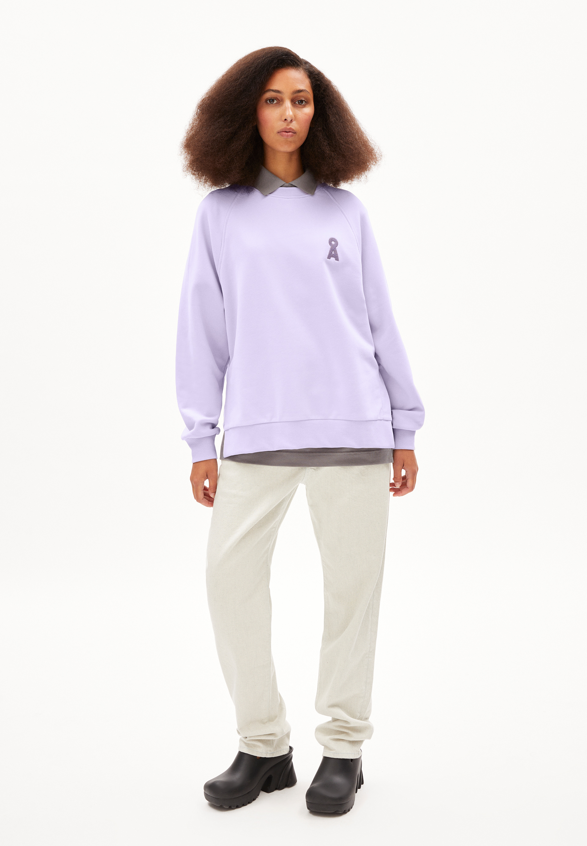 GIOVANNAA Sweat-shirt coupe ample en coton bio