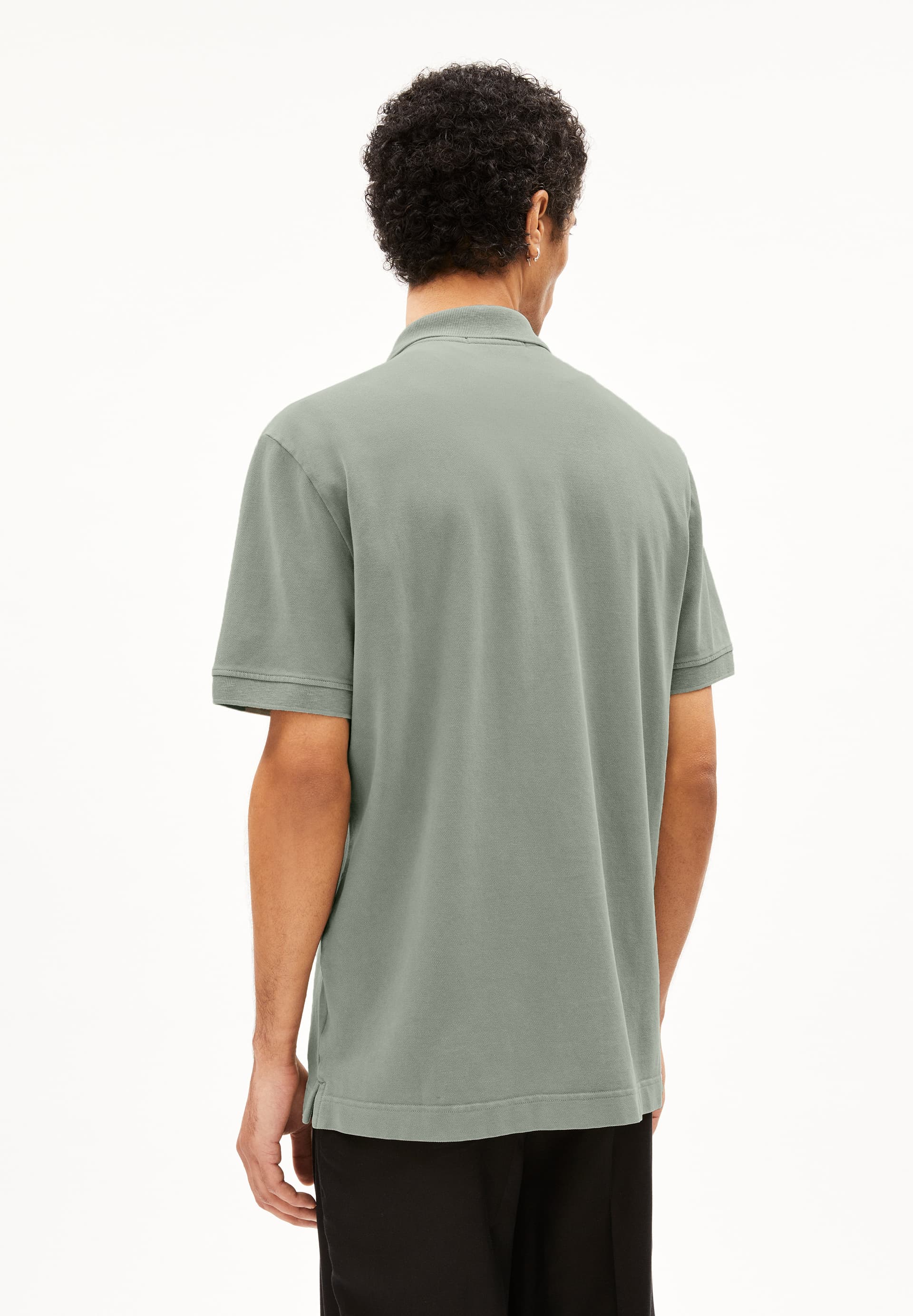 FIBRAAS GMT DYE Polo T-Shirt Regular Fit van biologisch katoen