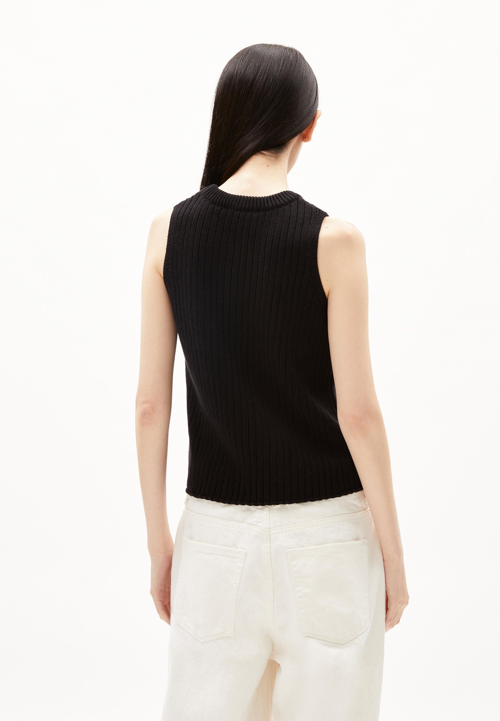 WIOLAA Knit Top Regular Fit of Organic Cotton