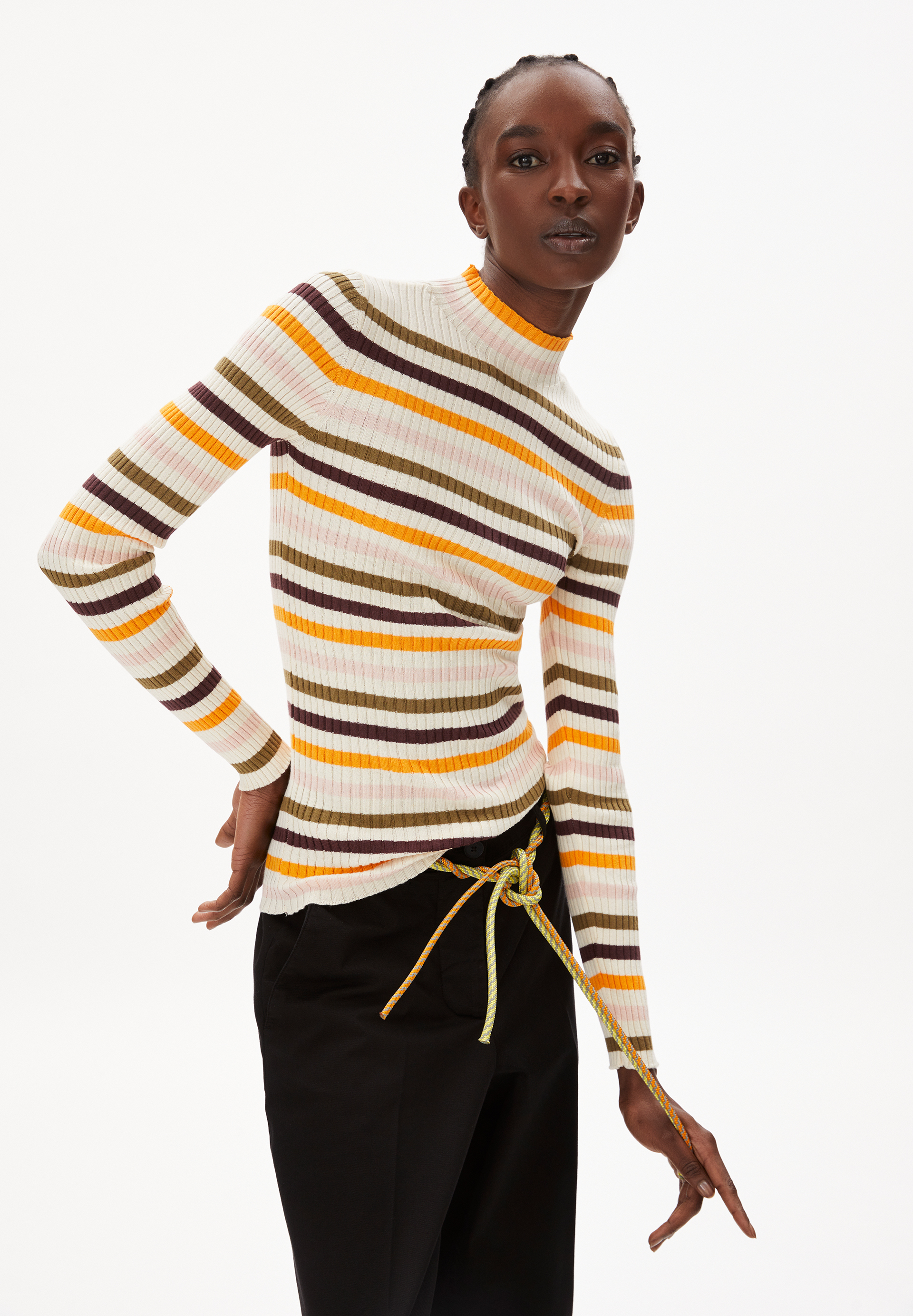ALAANI MULTICOLOR Knit Sweater made of Organic Cotton