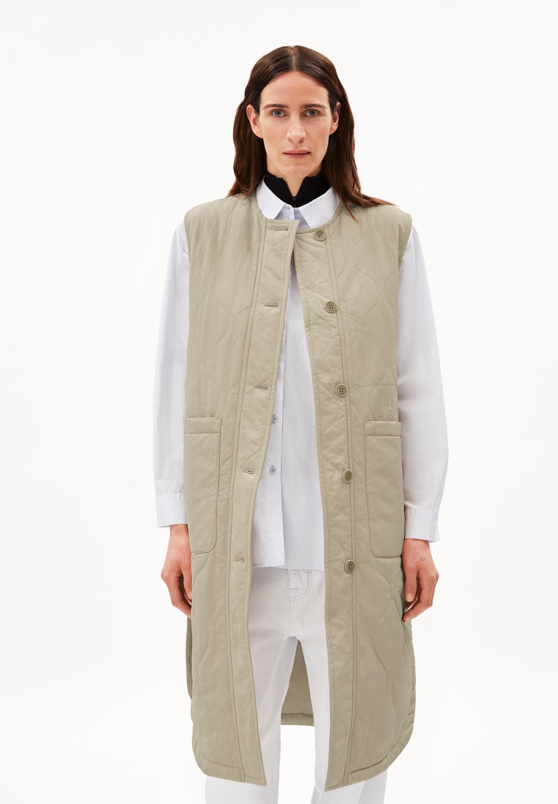 GAUJAA Gilet coupe décontractée en mélange de polyamide (recyclé)