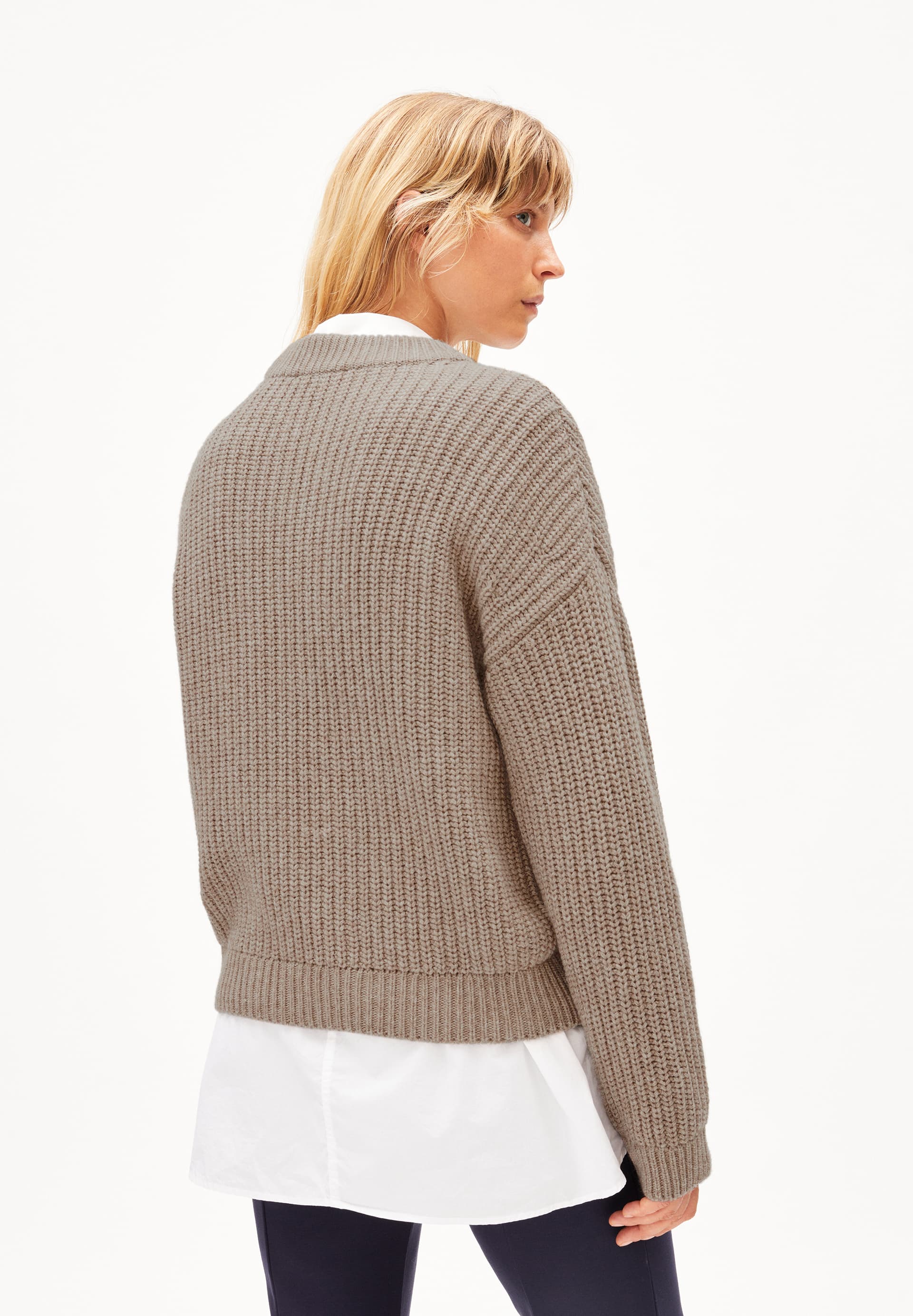 MIYAAR SOLID Sweater made of Organic Wool Mix