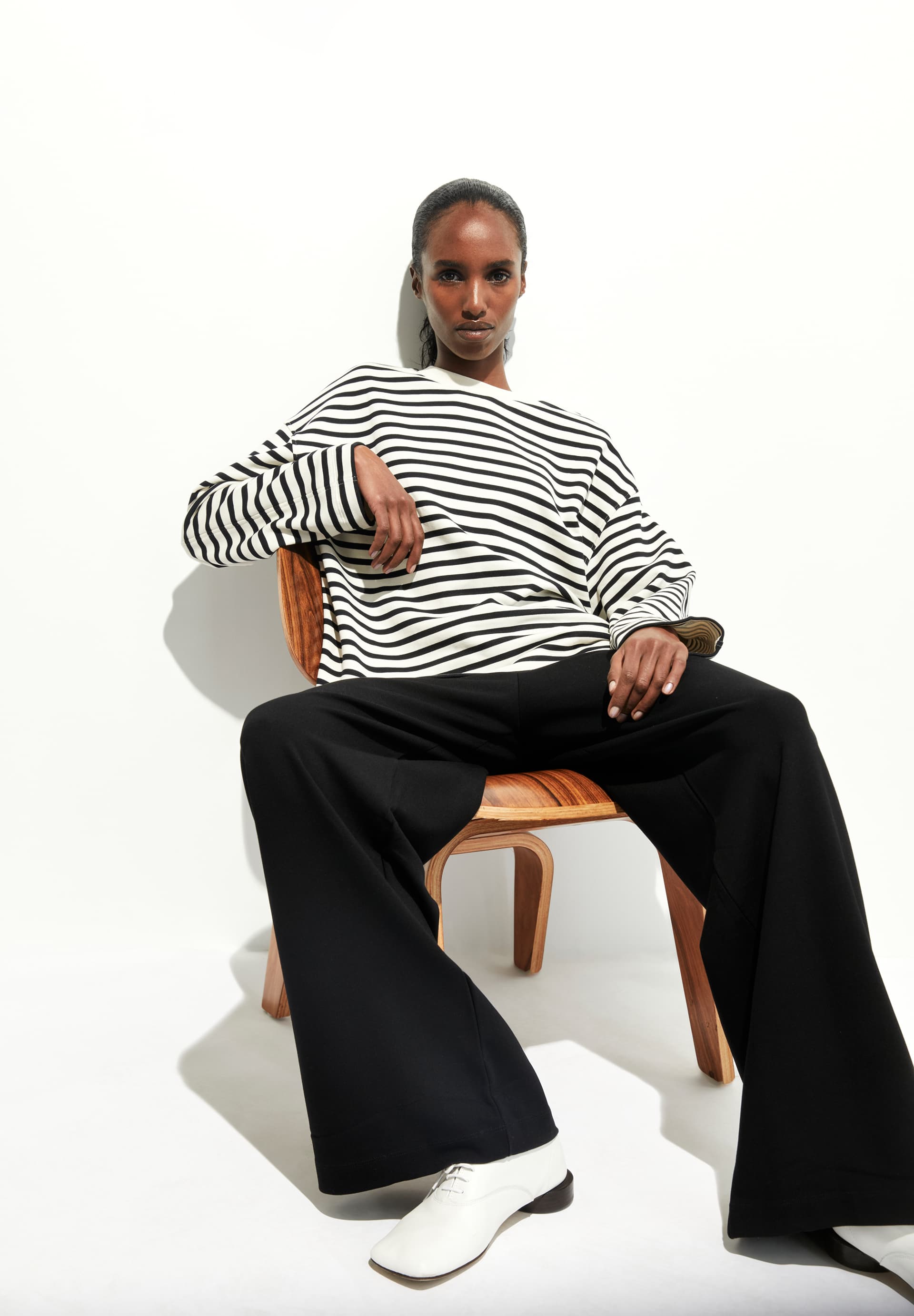 FRANKAA MAARLEN STRIPE Sweatshirt made of Organic Cotton