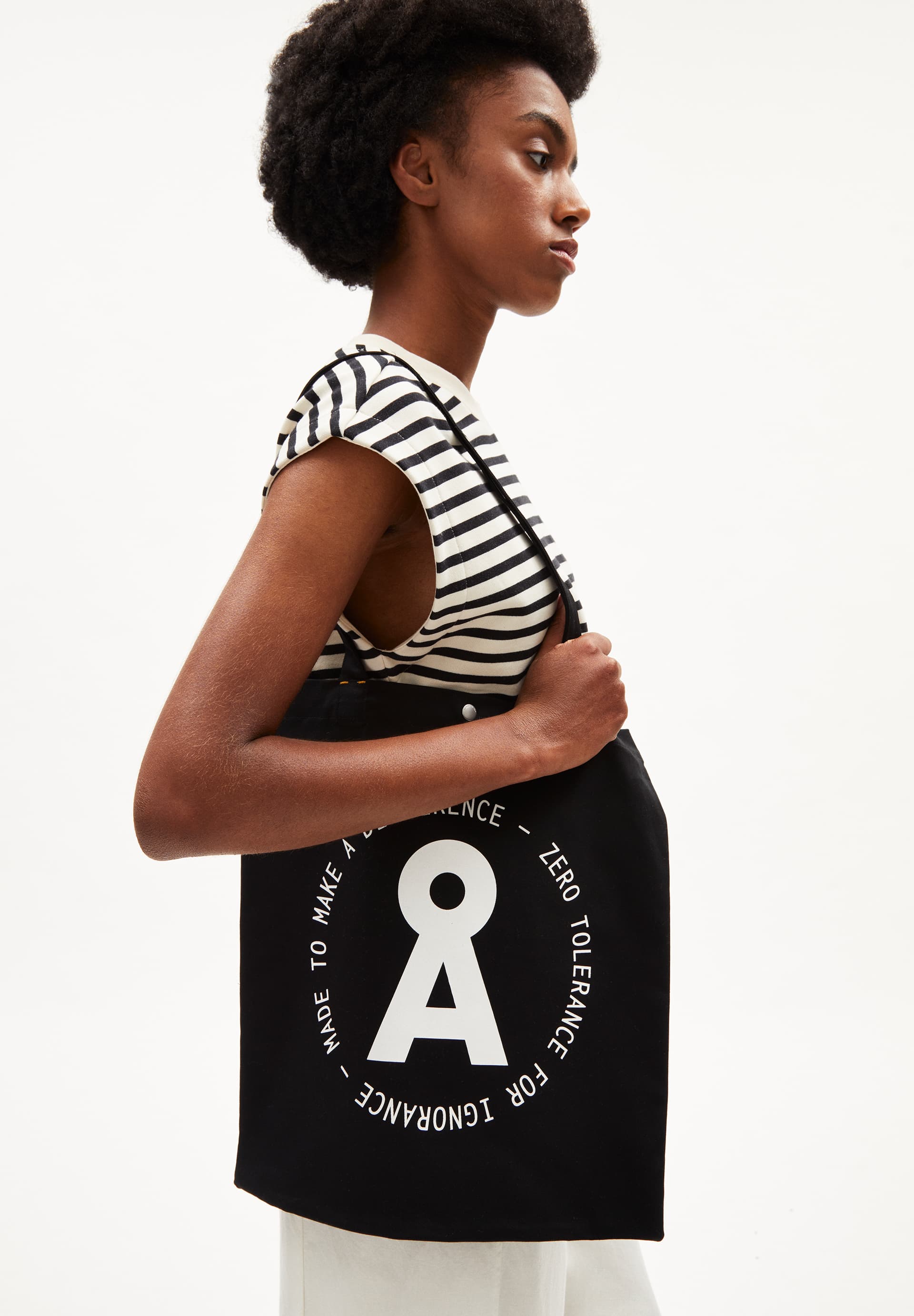 JONAA OPEN MINDED Tote Bag made of Organic Cotton Mix