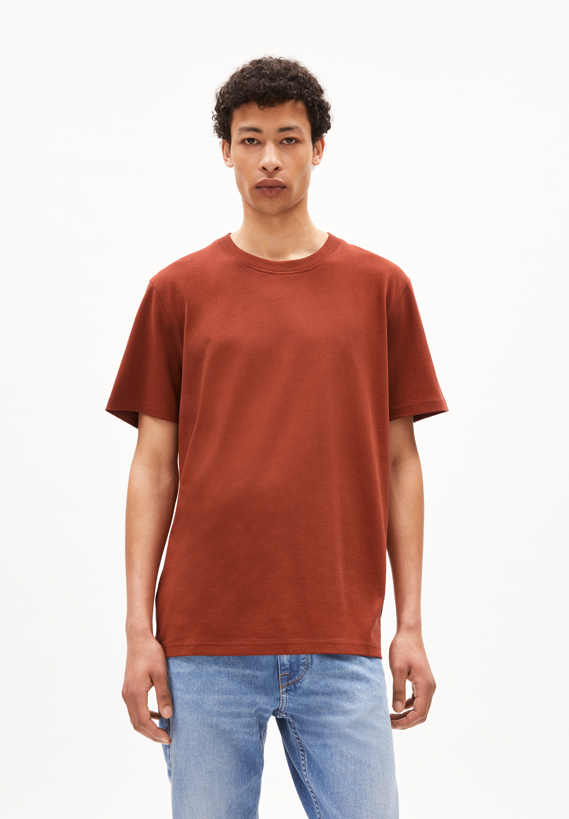 MAARKOS T-shirt mi-épais en mélange de coton recyclé