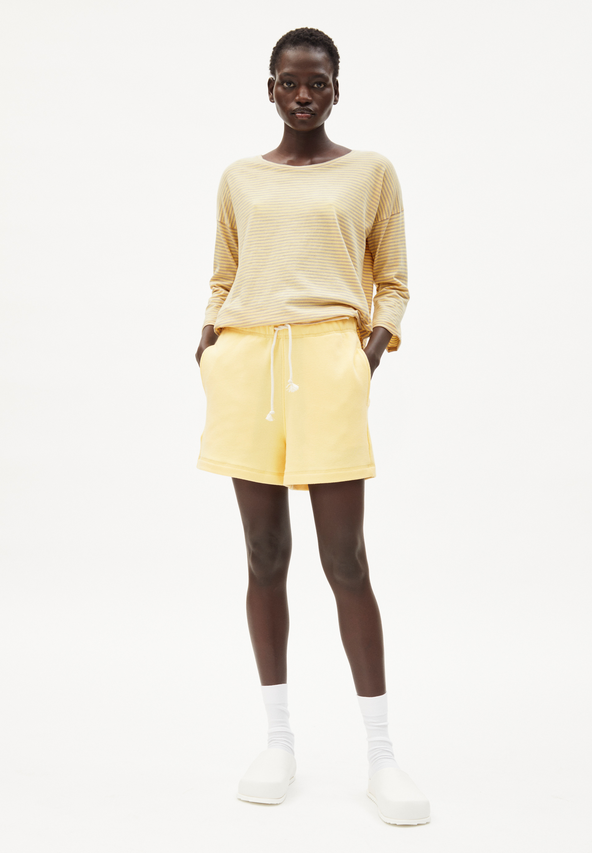 LUZIAANA Shorts made of Organic Cotton Mix