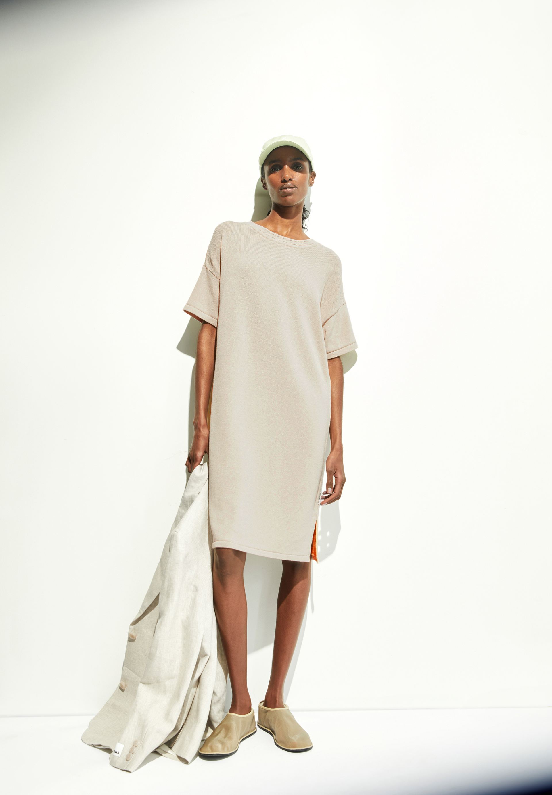 LINAA LINO Strickkleid aus Leinen-Mix