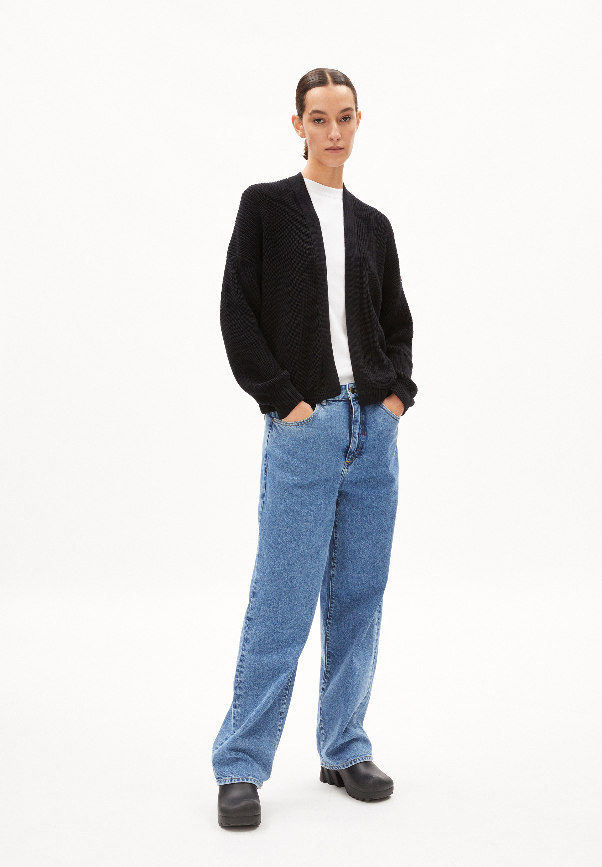 VILDAANA Cardigan Oversized Fit aus Bio-Baumwolle