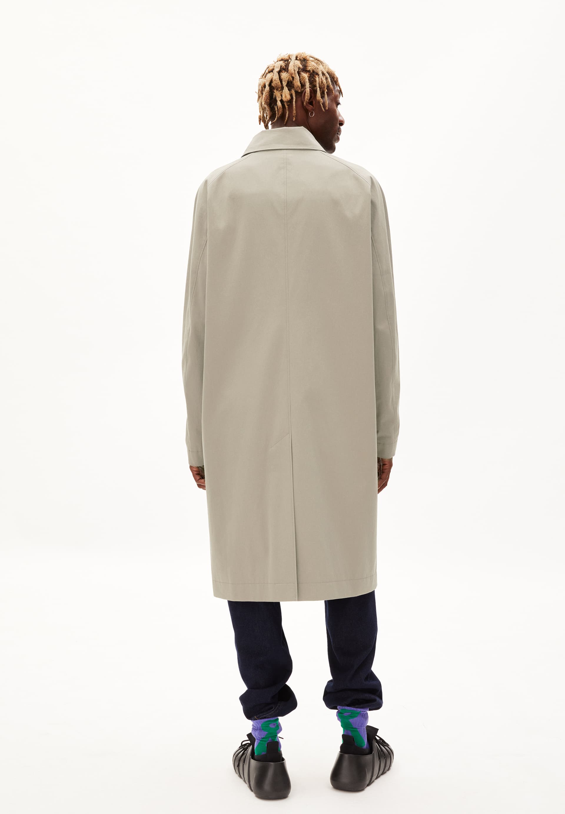 SAARIK Outerwear mantel met relaxed fit van biologisch katoen