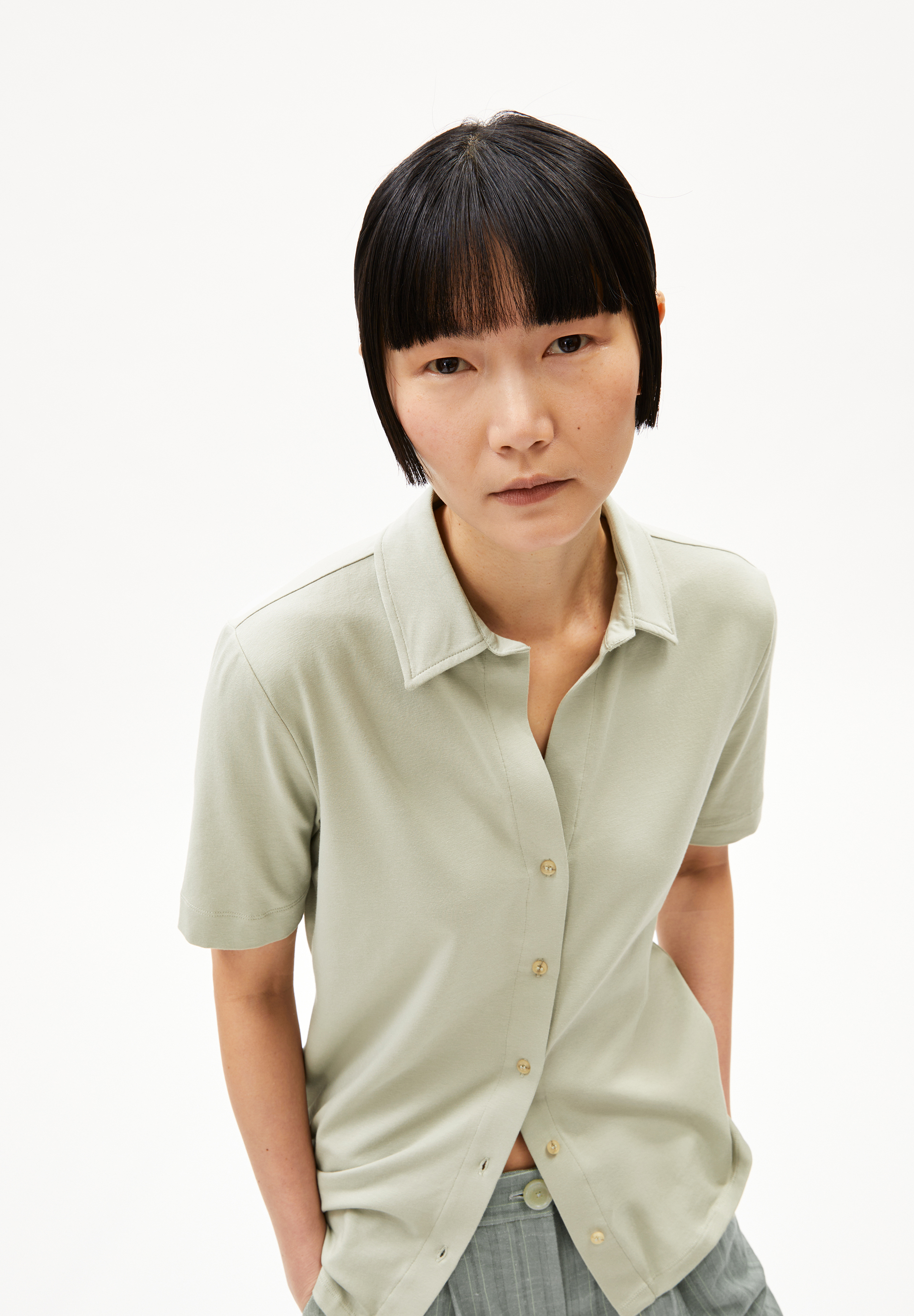 NALITAA Blouse en coton biologique mélangé