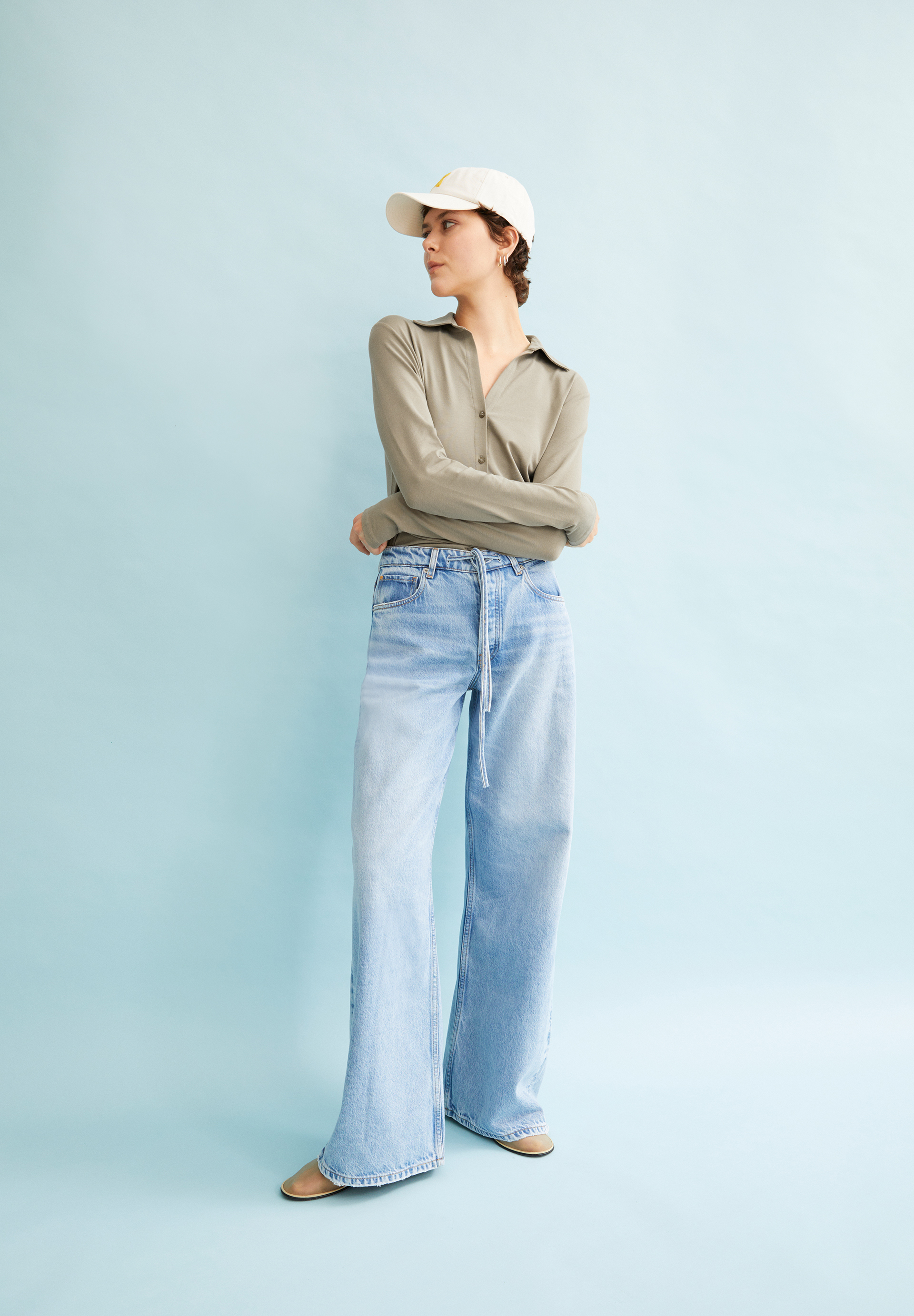 ASTRAEAAS Jean wide en mélange de coton biologique