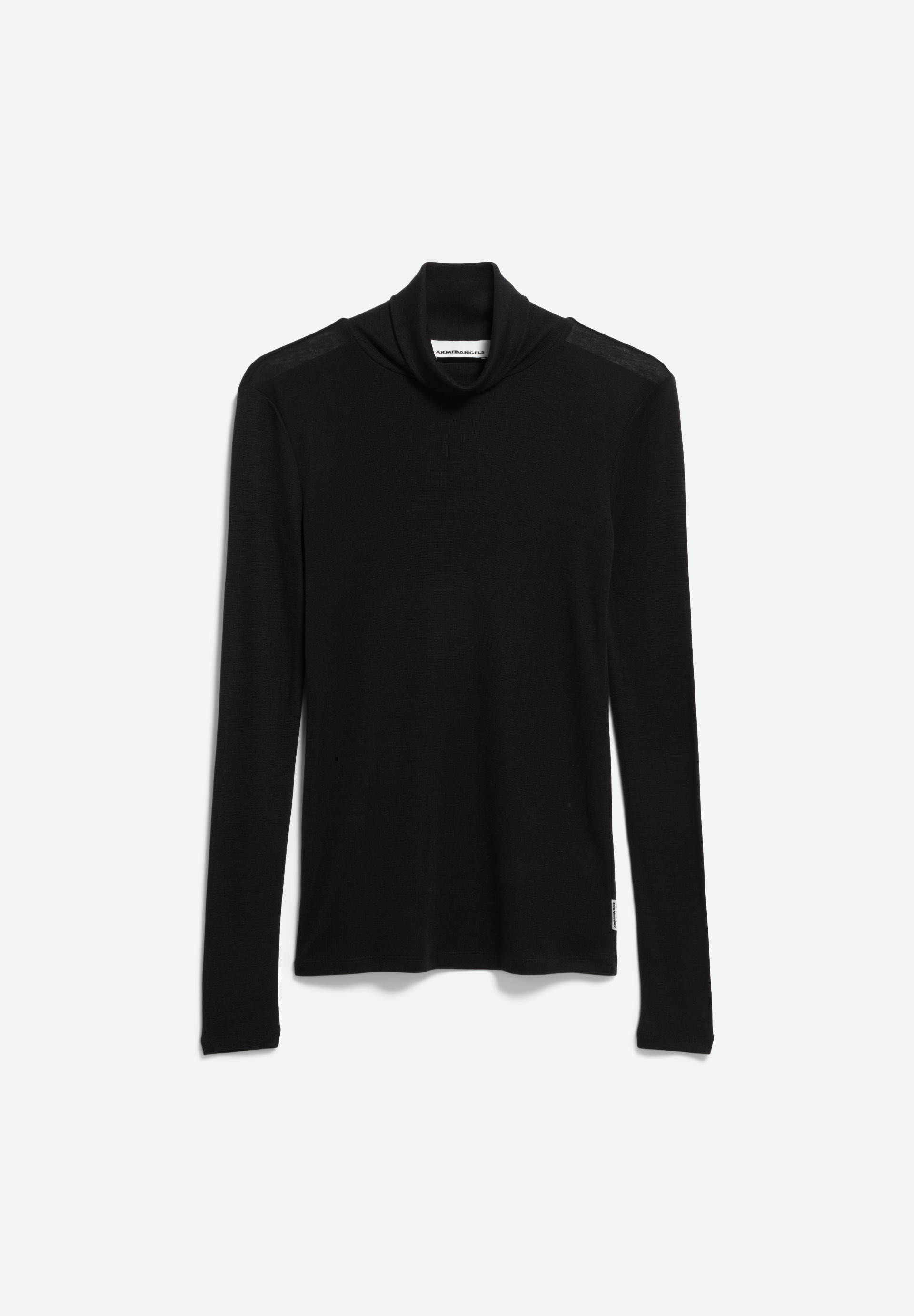 GRAZILIAA WOOL BLEND Haut à manches longues coupe ajustée en coton bio mélangé