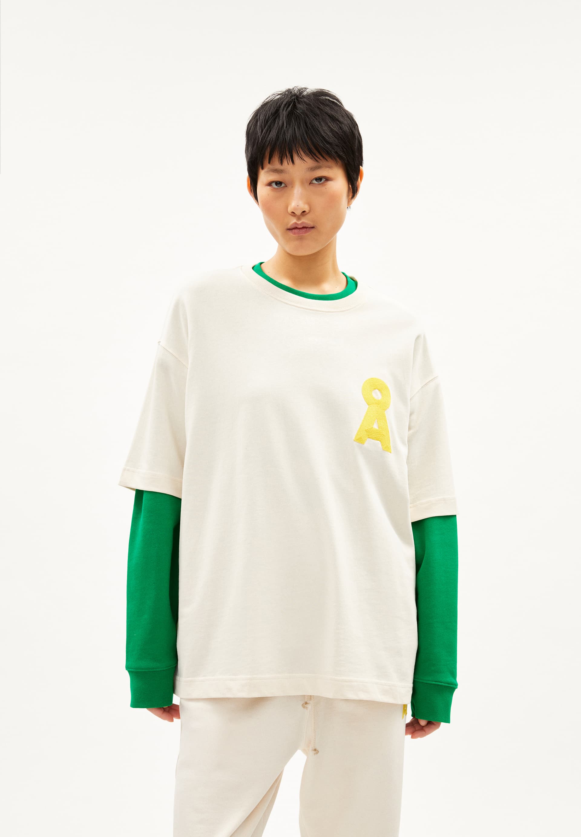 MIKAAS ICONIC CAPSULE T-shirt Heavyweight Oversized Fit en mélange de coton bio