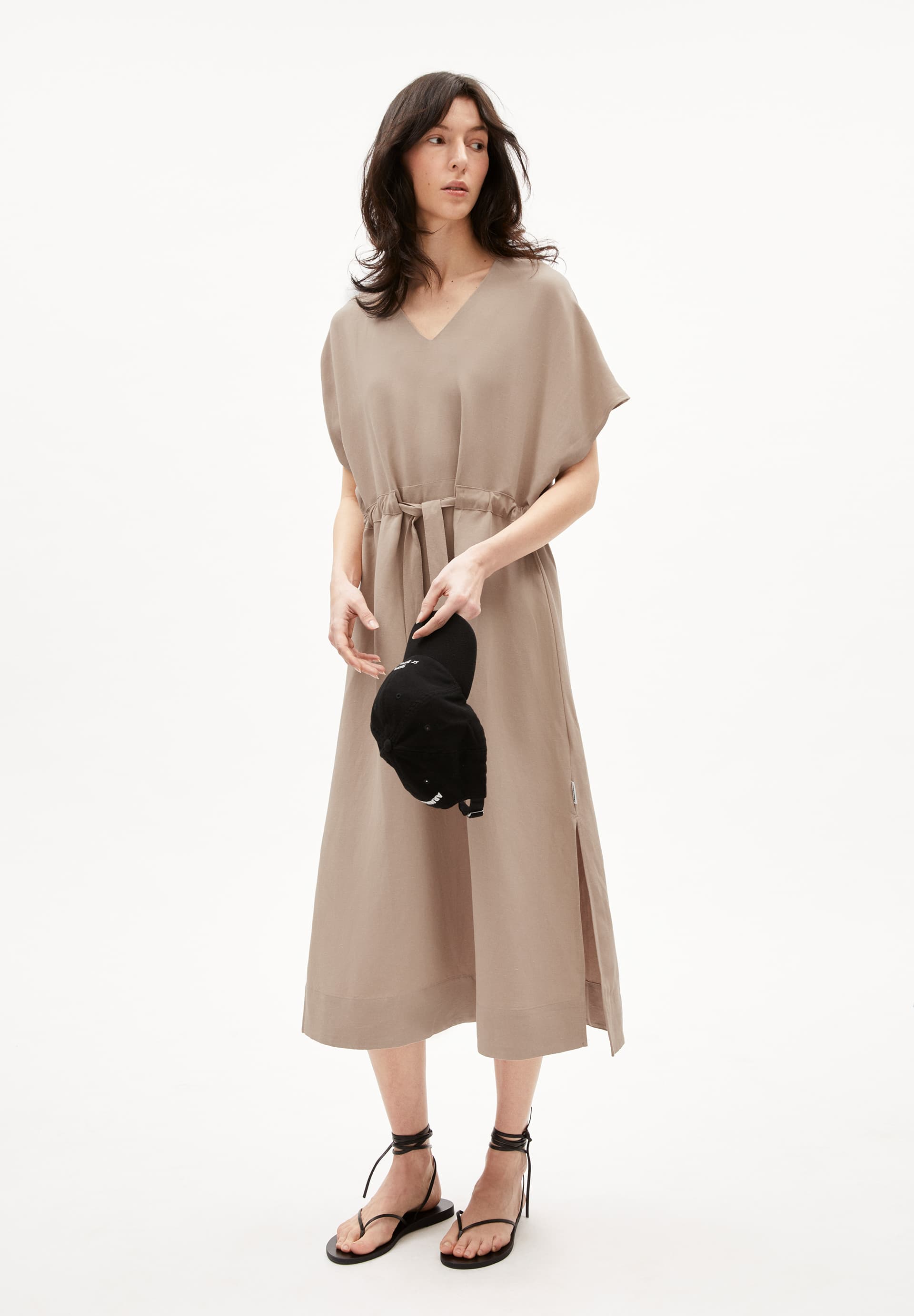 MAAHALIANA LINO Woven Dress Relaxed Fit made of Linen-Mix