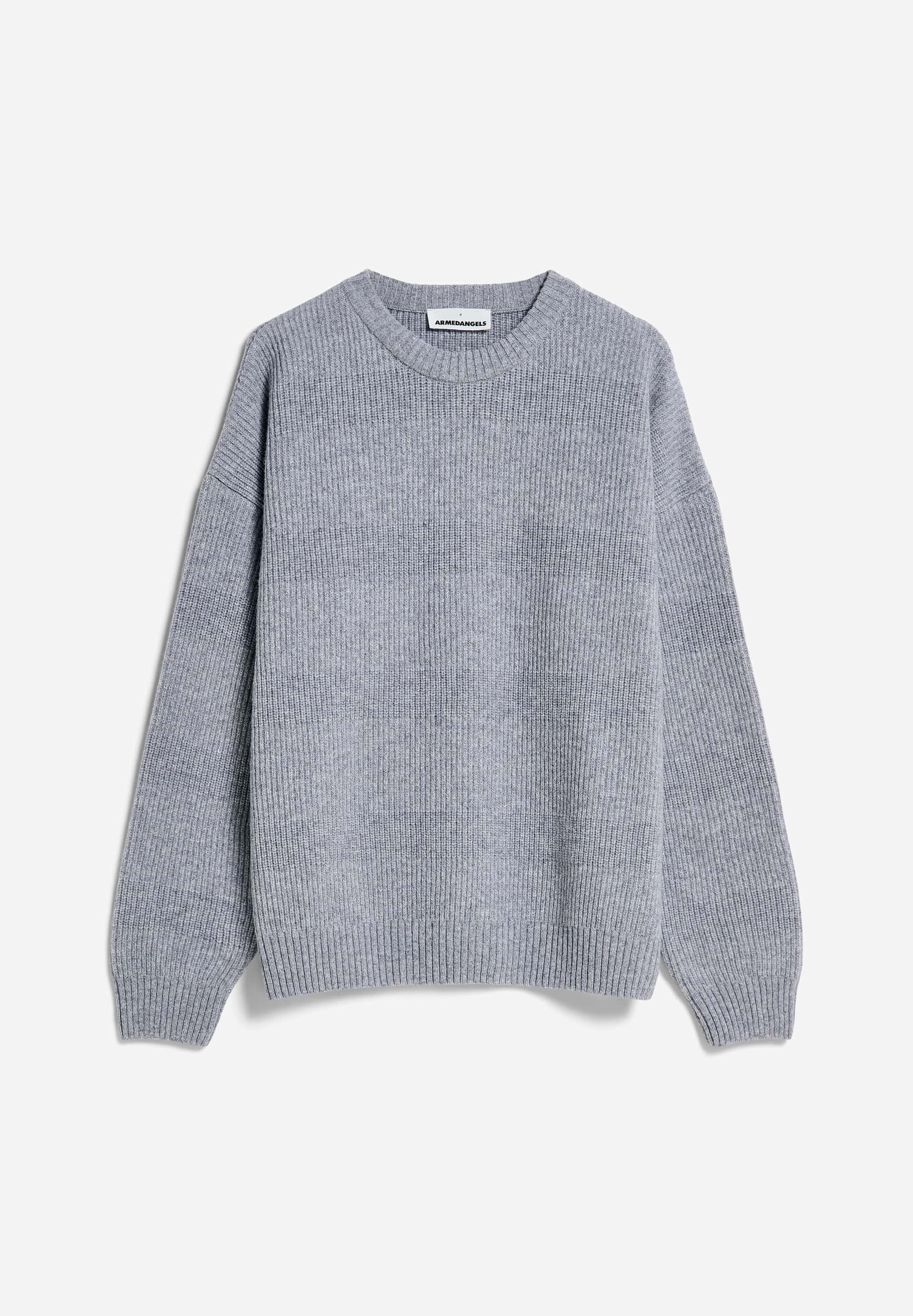 VISKAANO Pullover Relaxed Fit aus Bio-Woll Mix