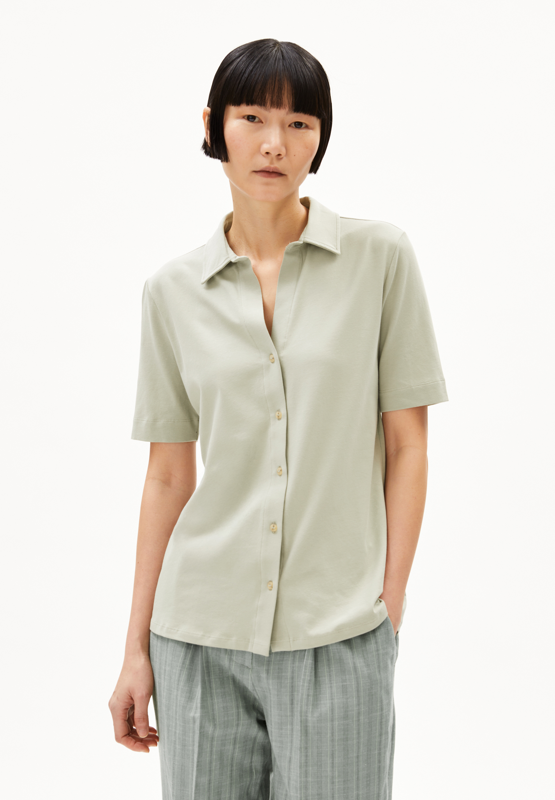 NALITAA Blouse en coton biologique mélangé