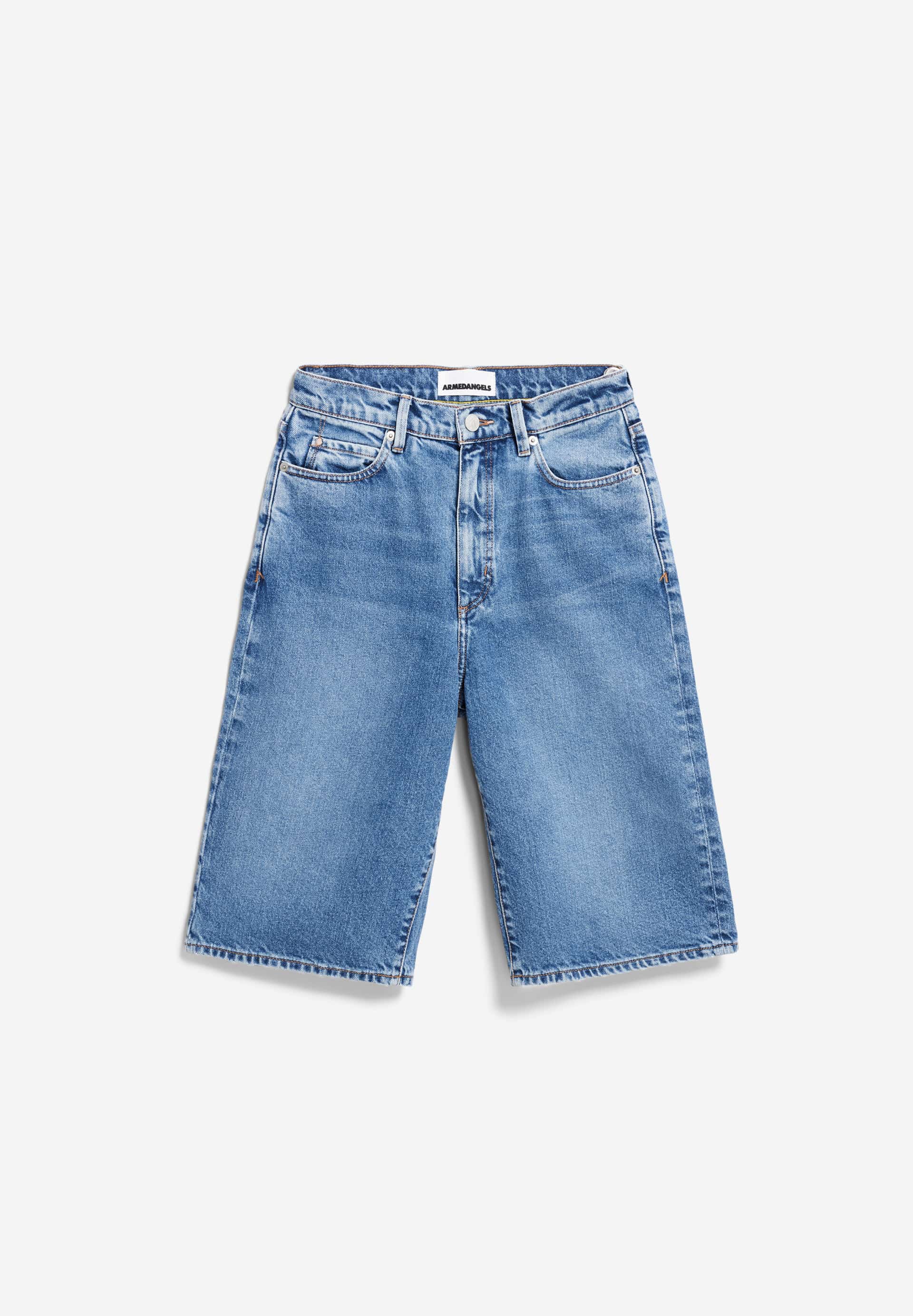 KAIJAAN Jeansshort van gerecyclede katoenmix