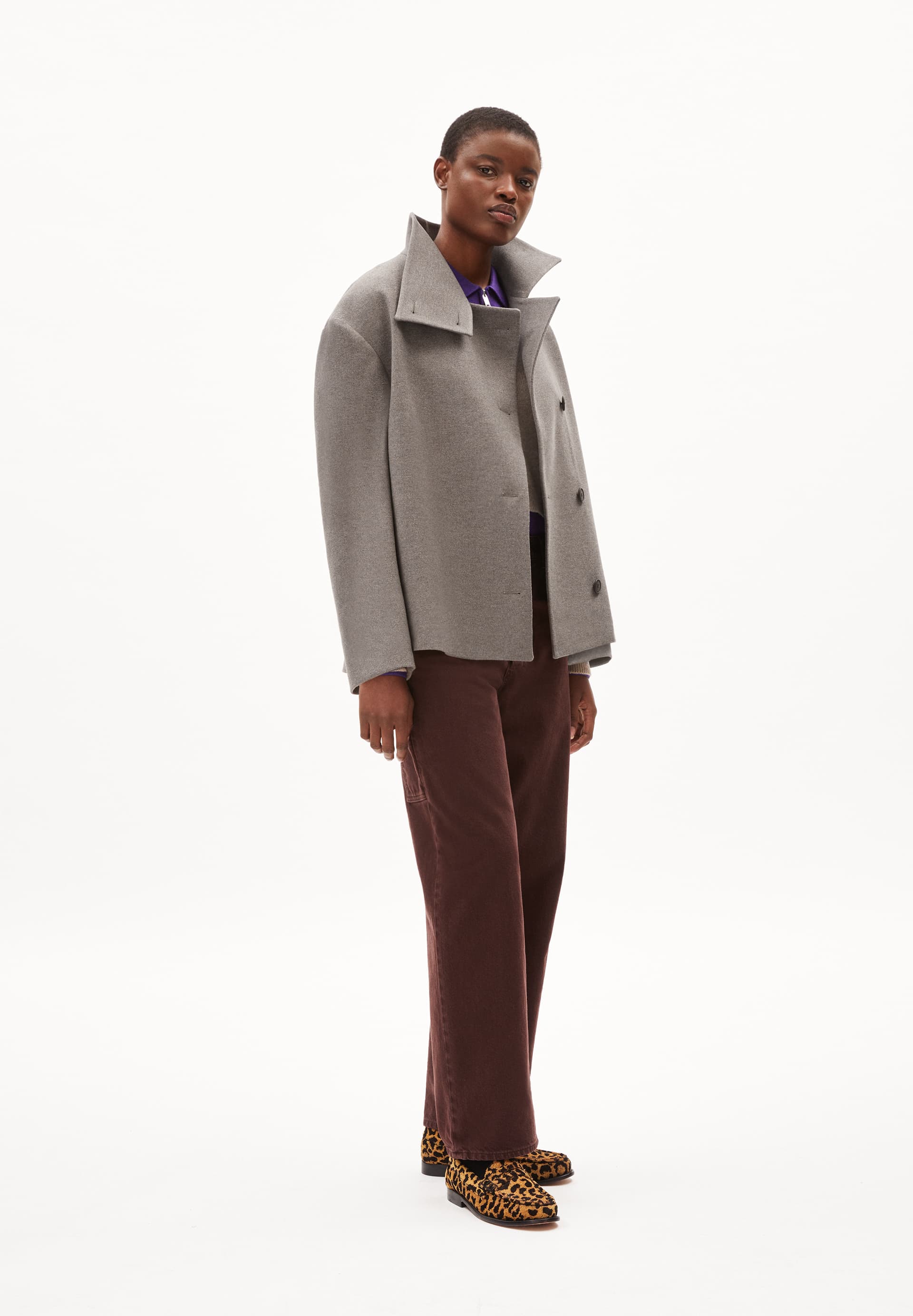 MAJELAA Coat Relaxed Fit made of recycled Wool