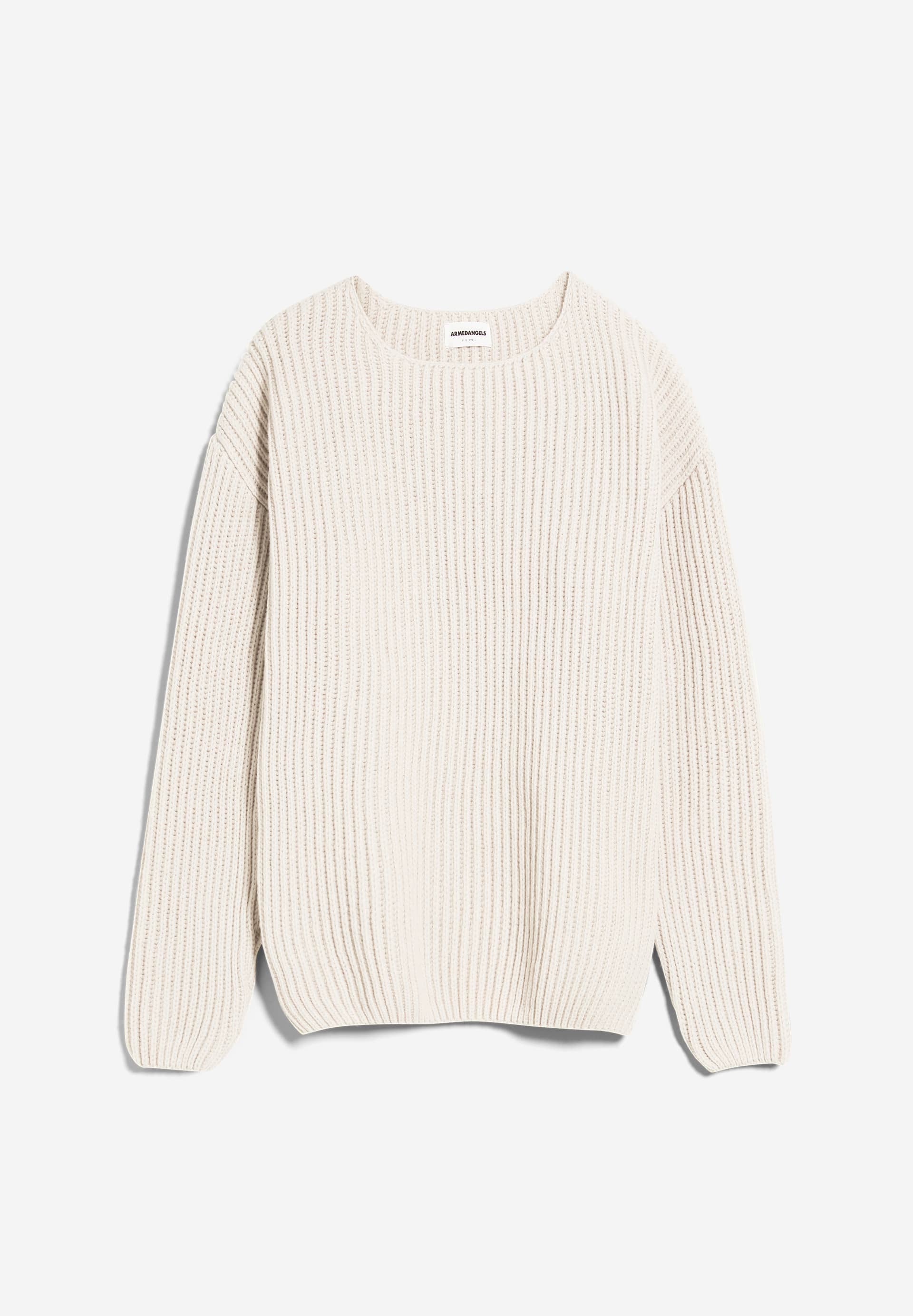 SAADI SOLID Sweater Loose Fit made of Organic Wool Mix (recycled)
