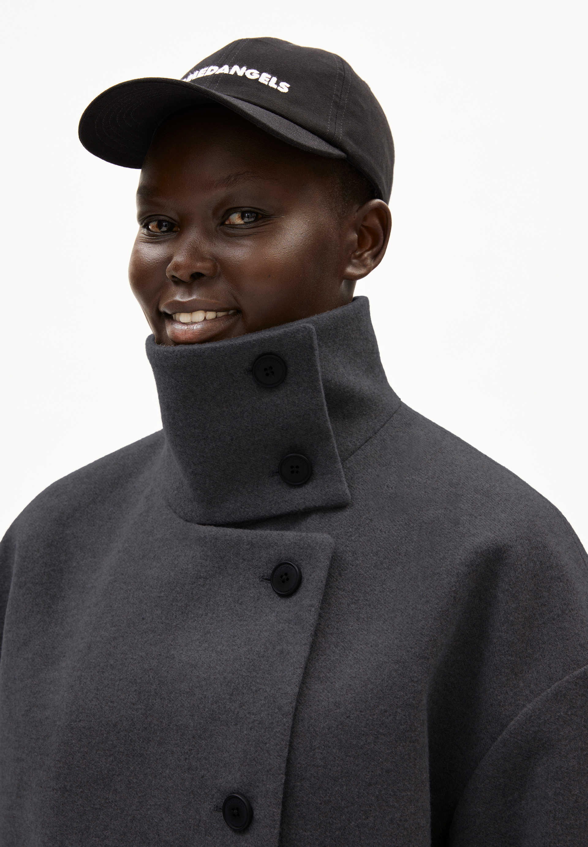 MAJELAA WOOL Manteau coupe ample en laine recyclée