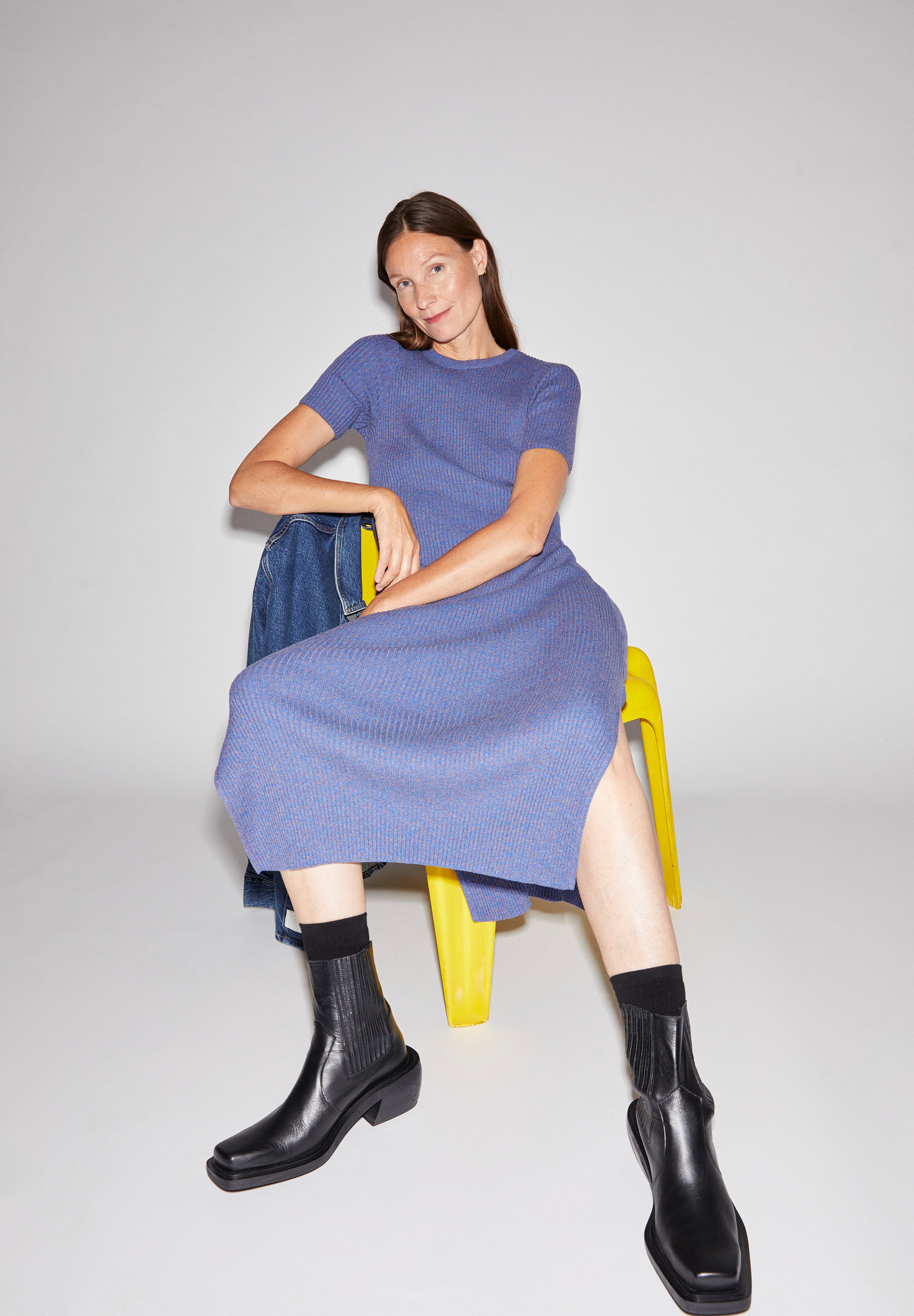 ELAINAAS Knit Dress Slim Fit made of Organic Cotton Mix