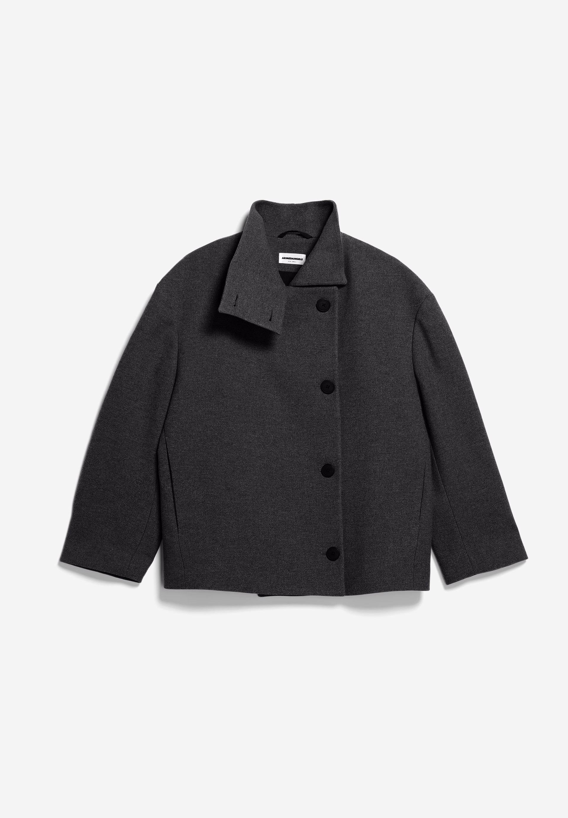 MAJELAA WOOL Manteau coupe ample en laine recyclée