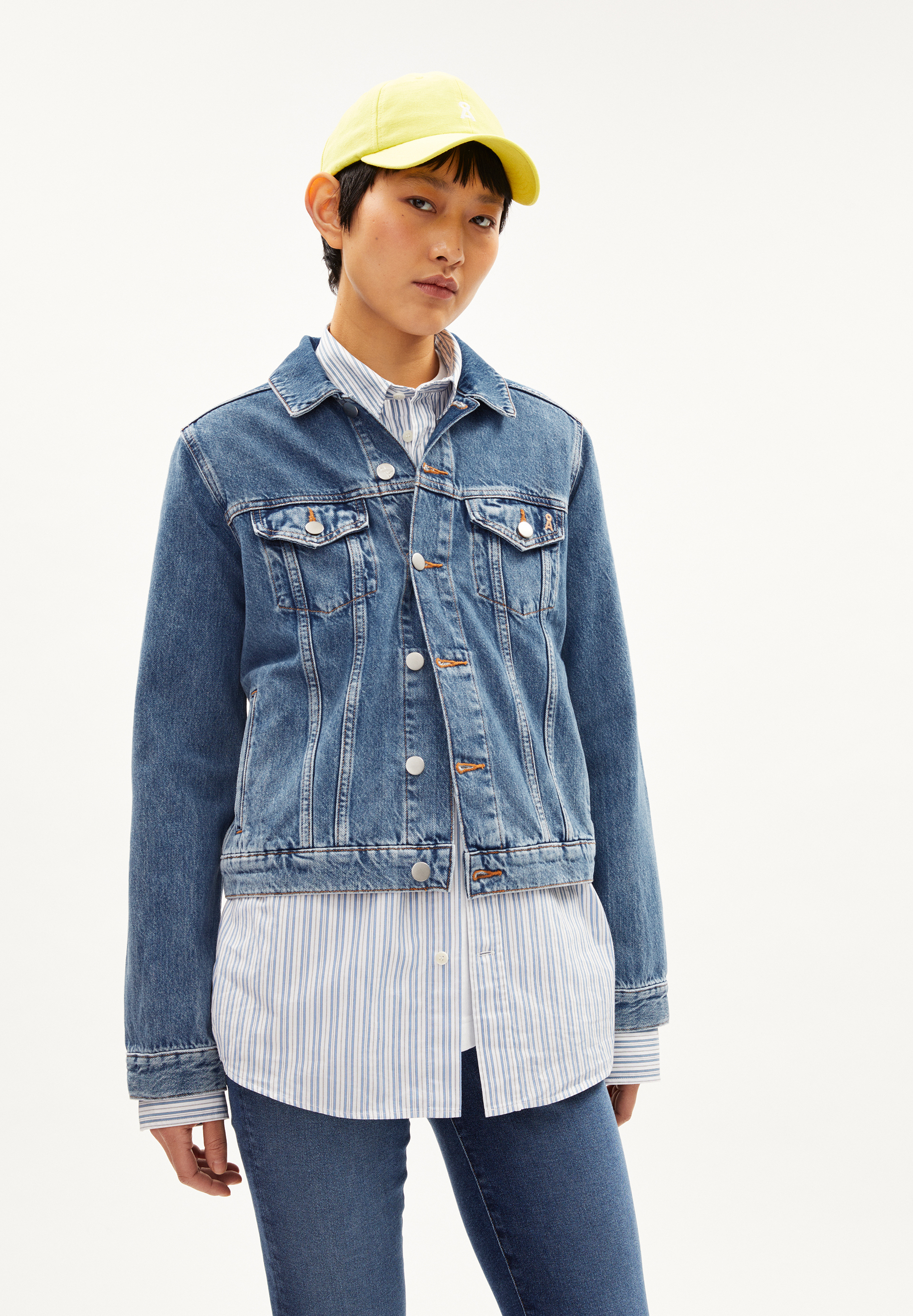 VELITAA RETRO Denim Jacket Regular Fit made of Organic Cotton Mix