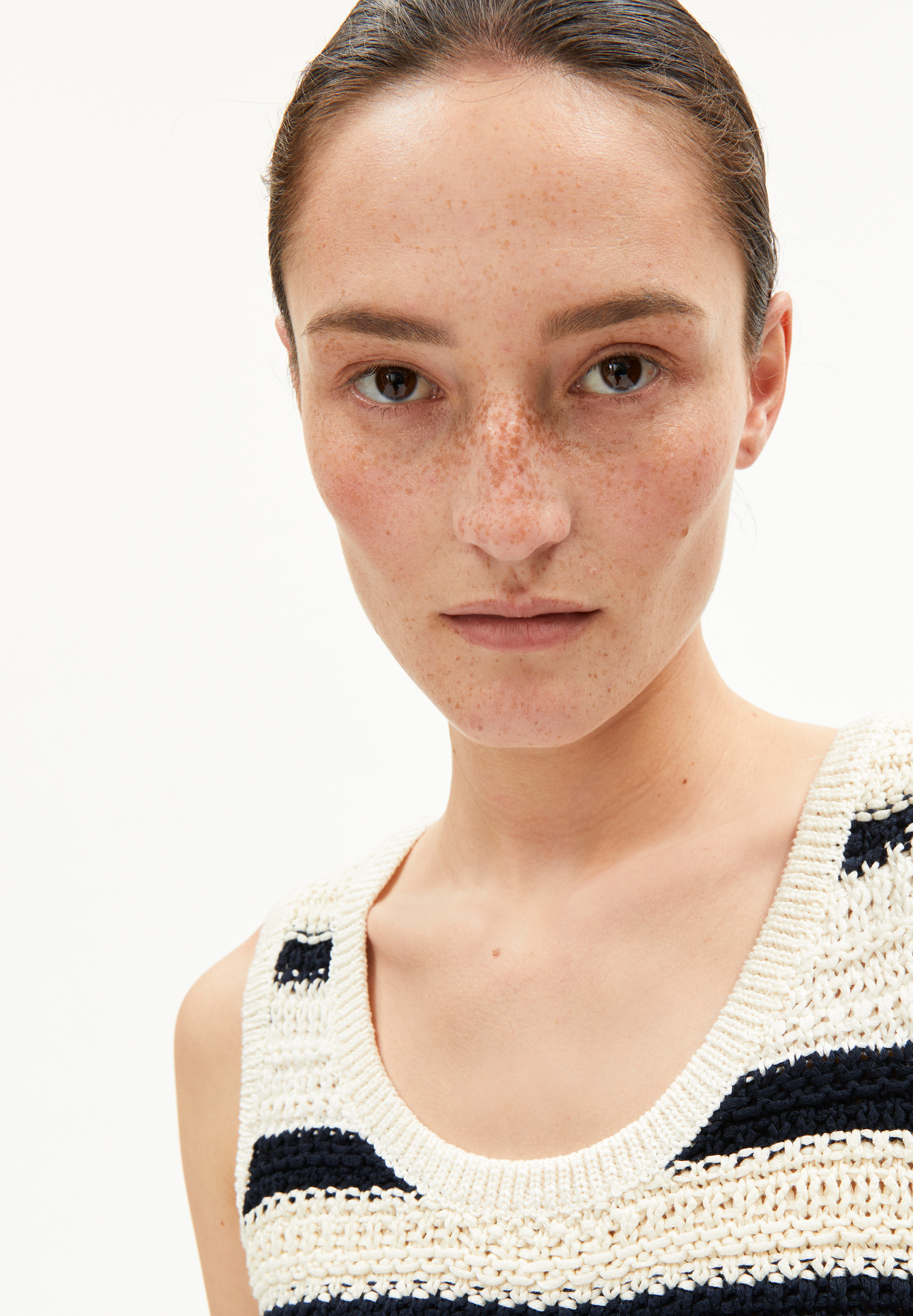 CLAAIRE STRIPES Knit Top made of Organic Cotton