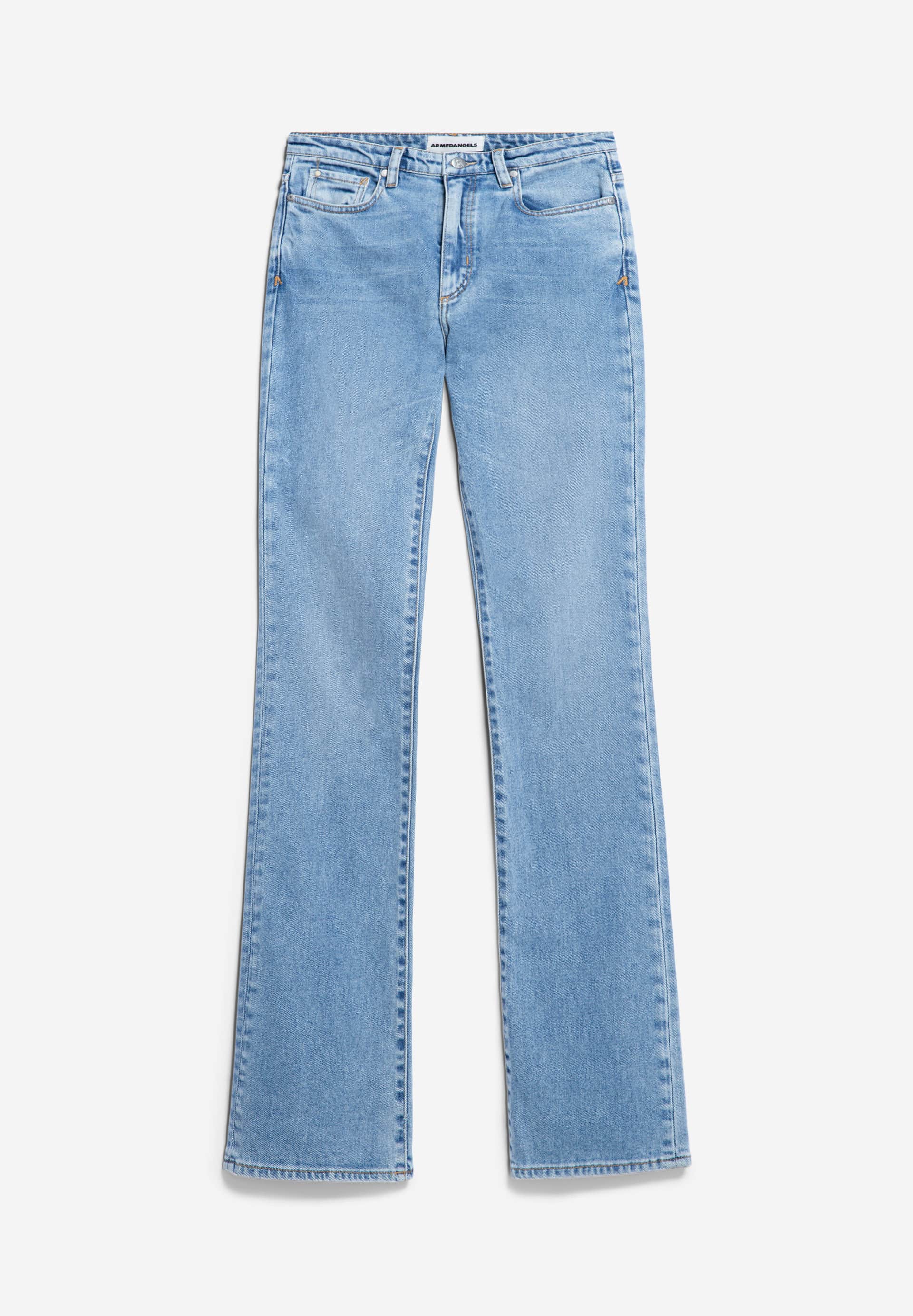 LINNAA LOW Denim Bootcut taille haute en coton bio mélangé