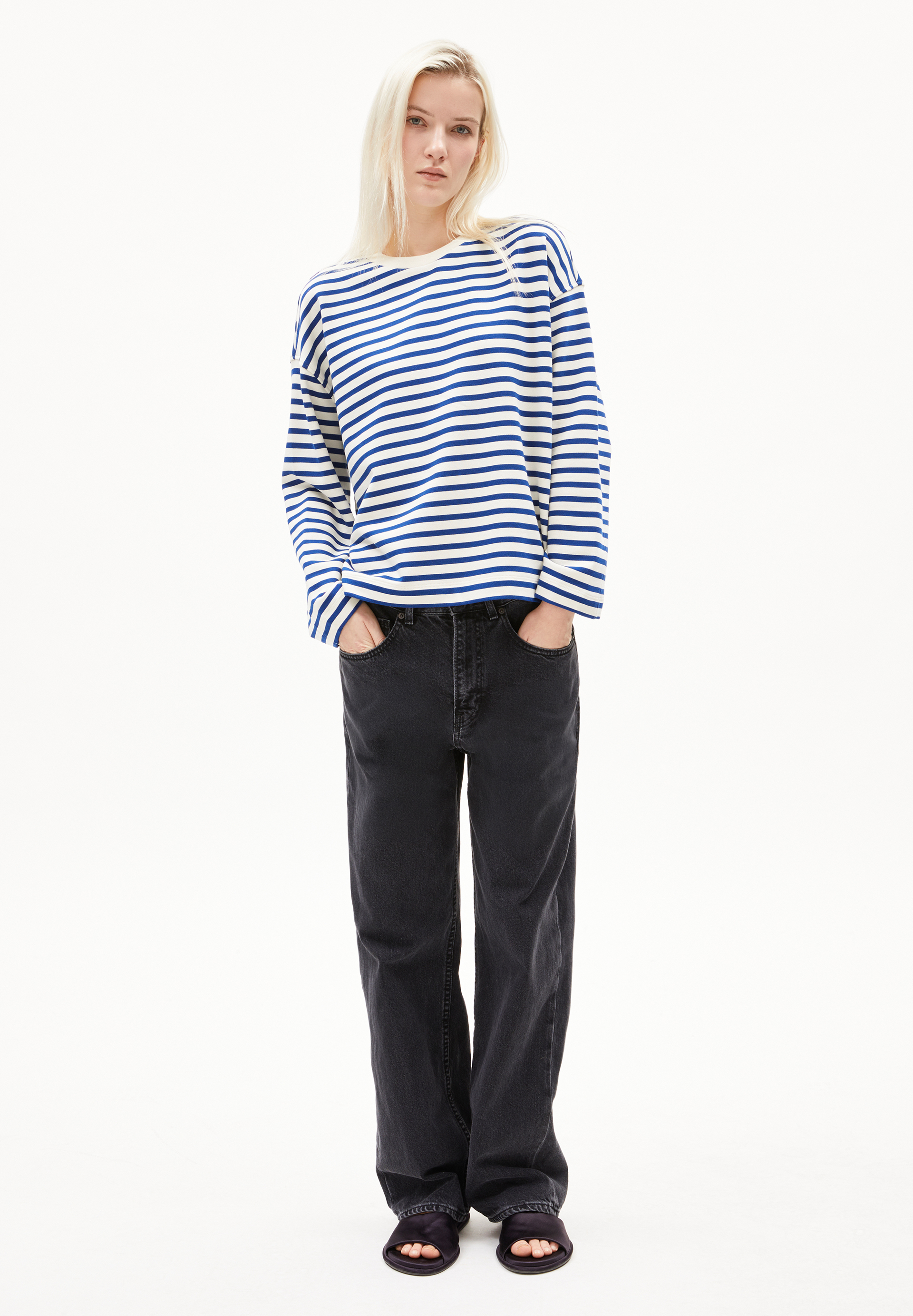 FRANKAA MAARLEN STRIPE Sweatshirt aus Bio-Baumwolle