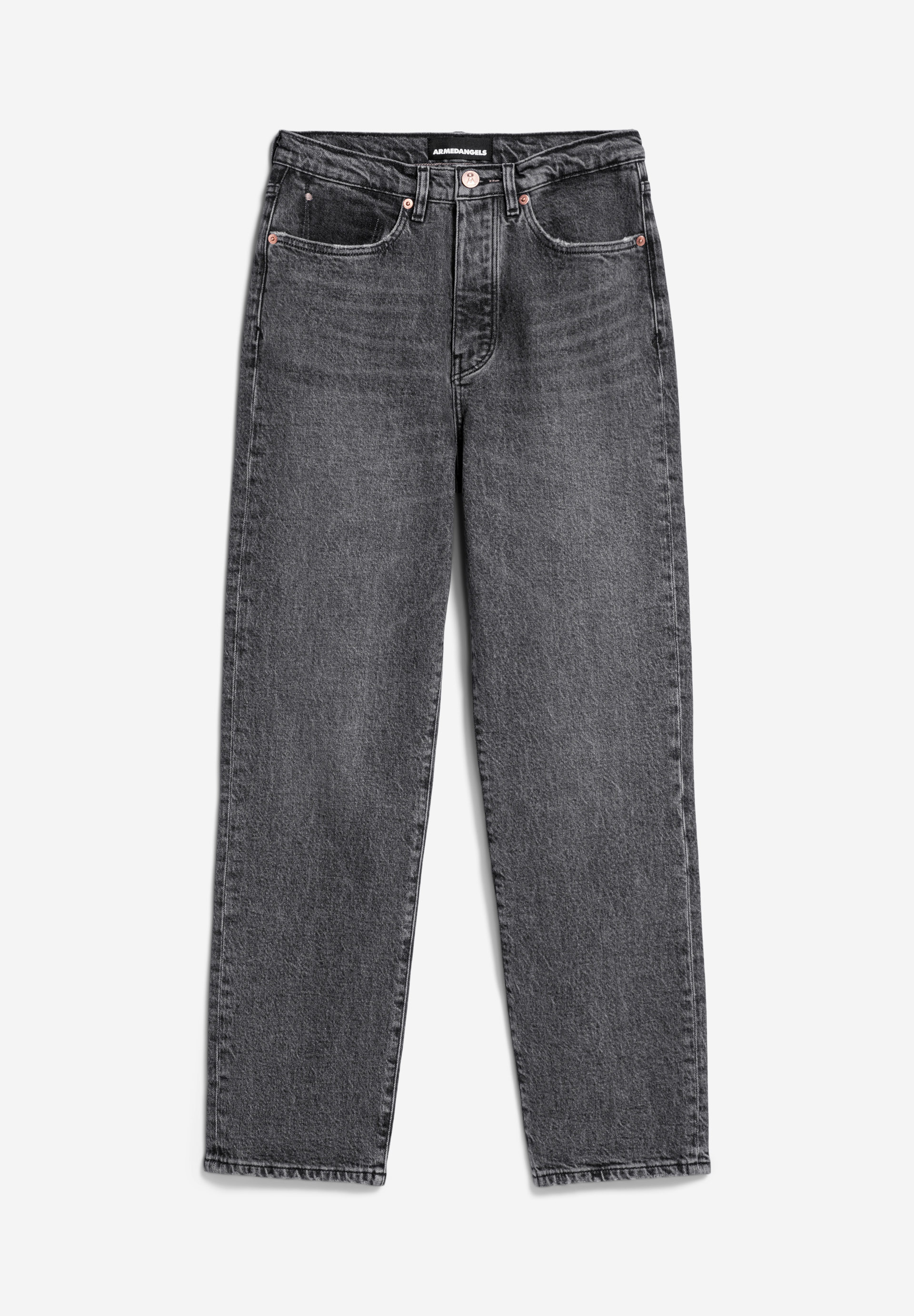 AAIKALA Jeans Straight Leg High Waist Bio-Baumwoll Mix Comfort-Stretch
