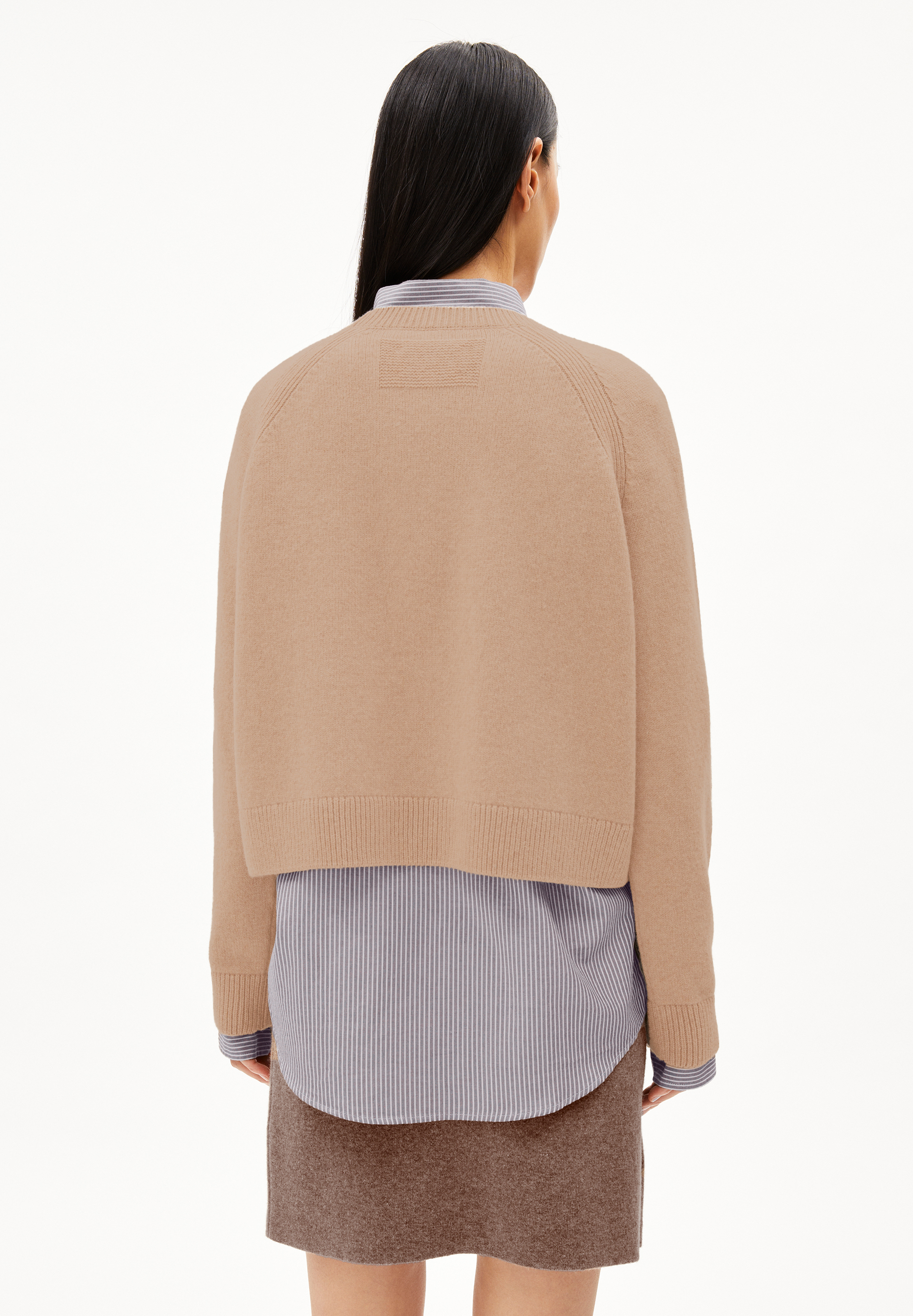 DILIRIAA REGLANA Pull coupe ample en laine bio mélangée