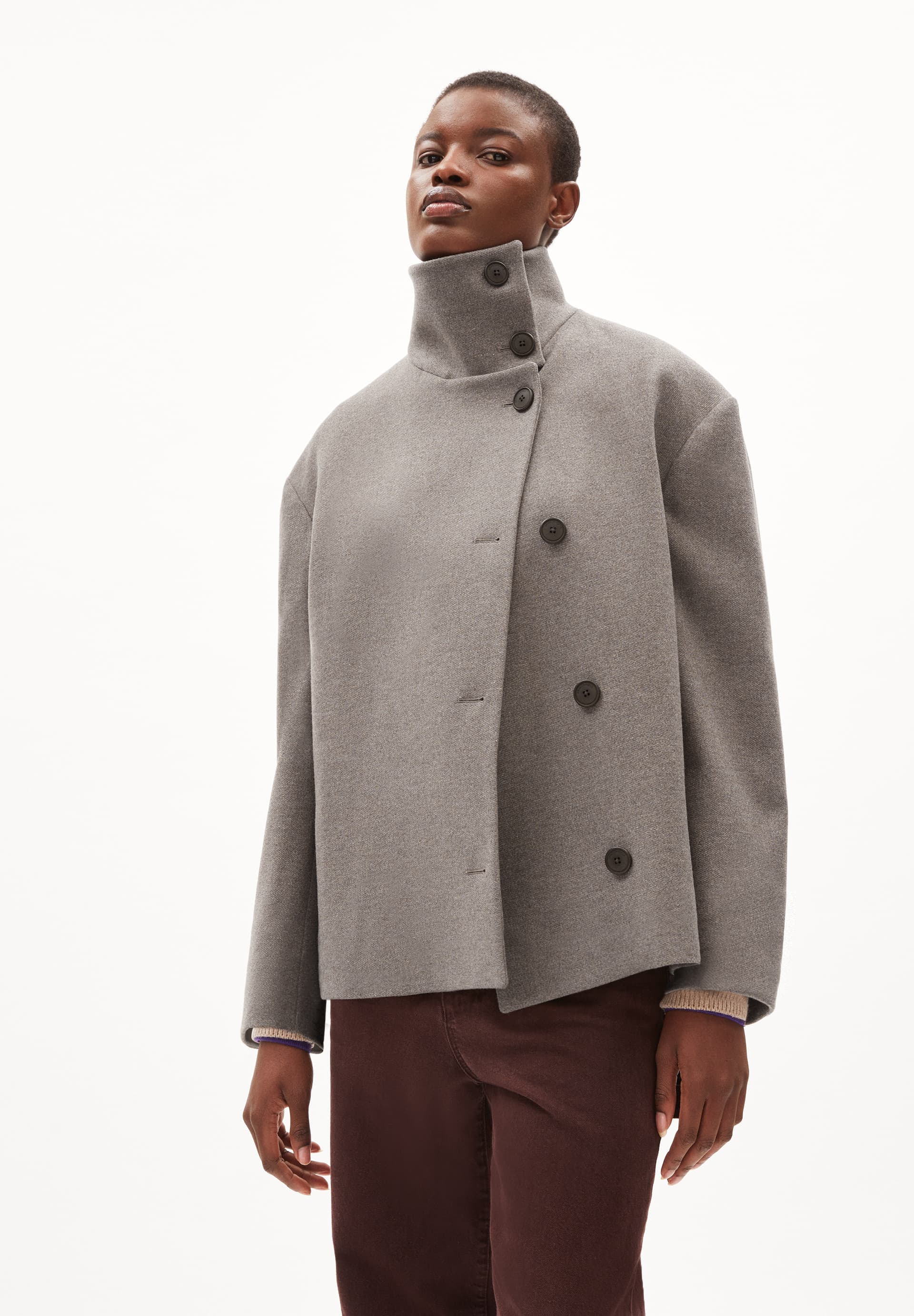 MAJELAA Coat Relaxed Fit made of recycled Wool