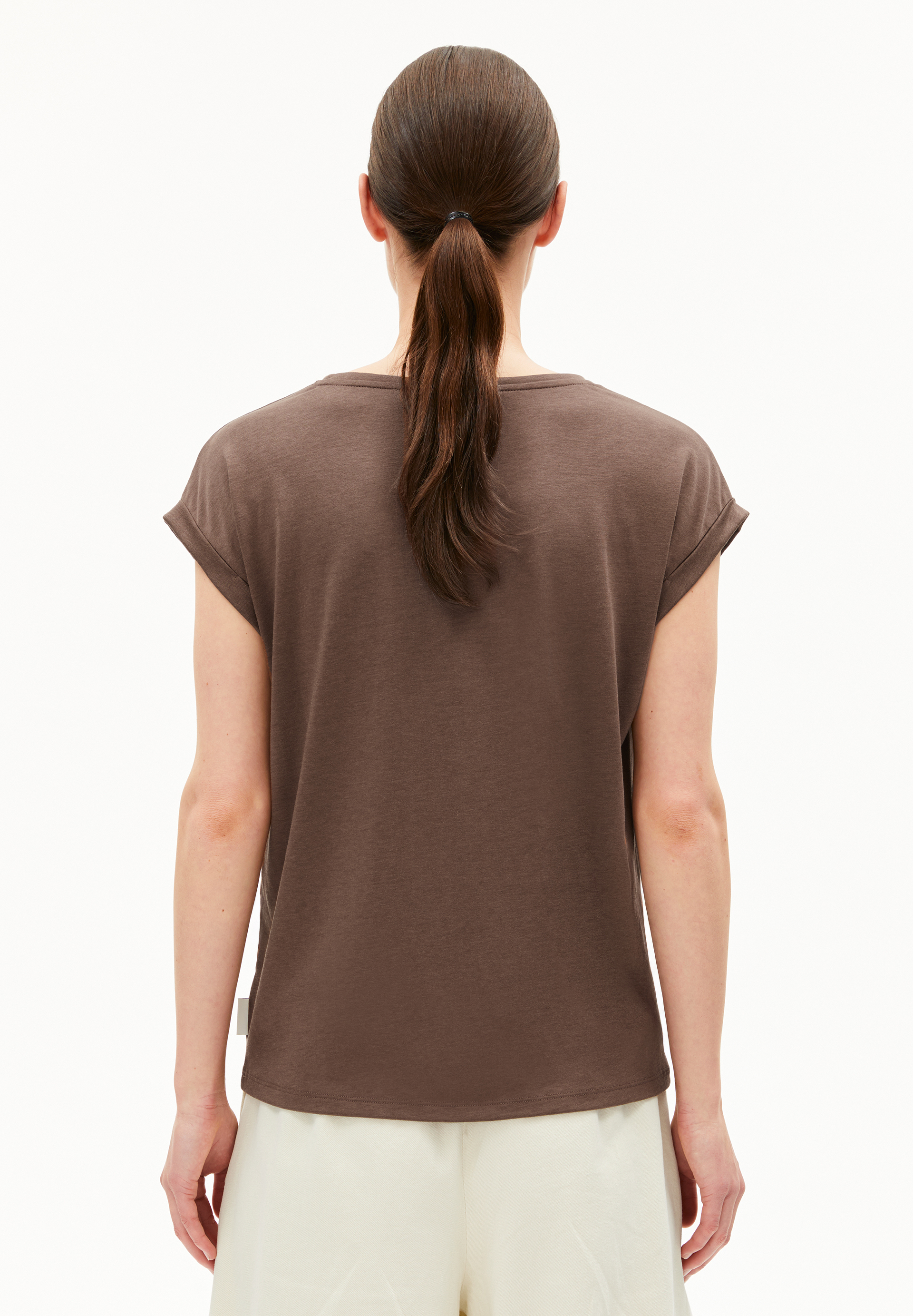 JILAANA T-shirt en mélange TENCEL™ Lyocell