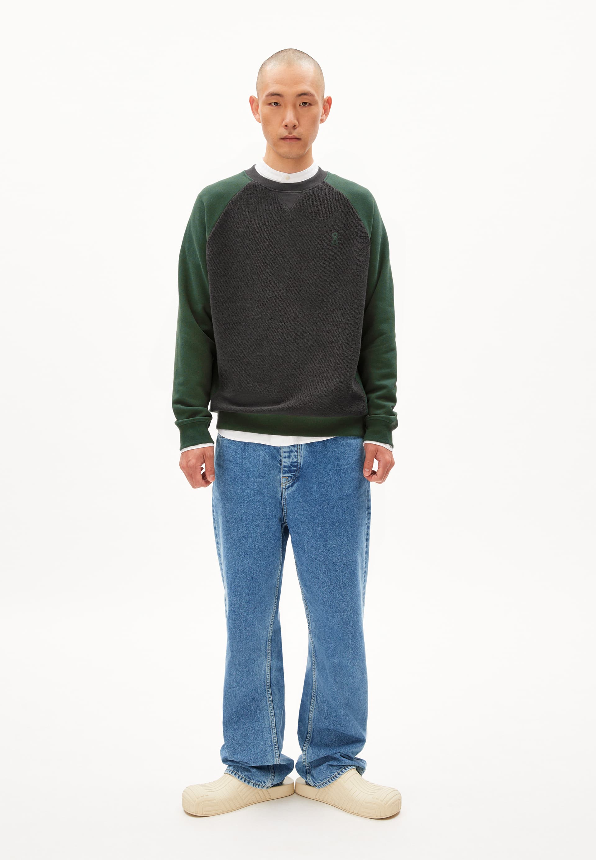 NIKOLAAR Sweatshirt Regular Fit made of Organic Cotton Mix