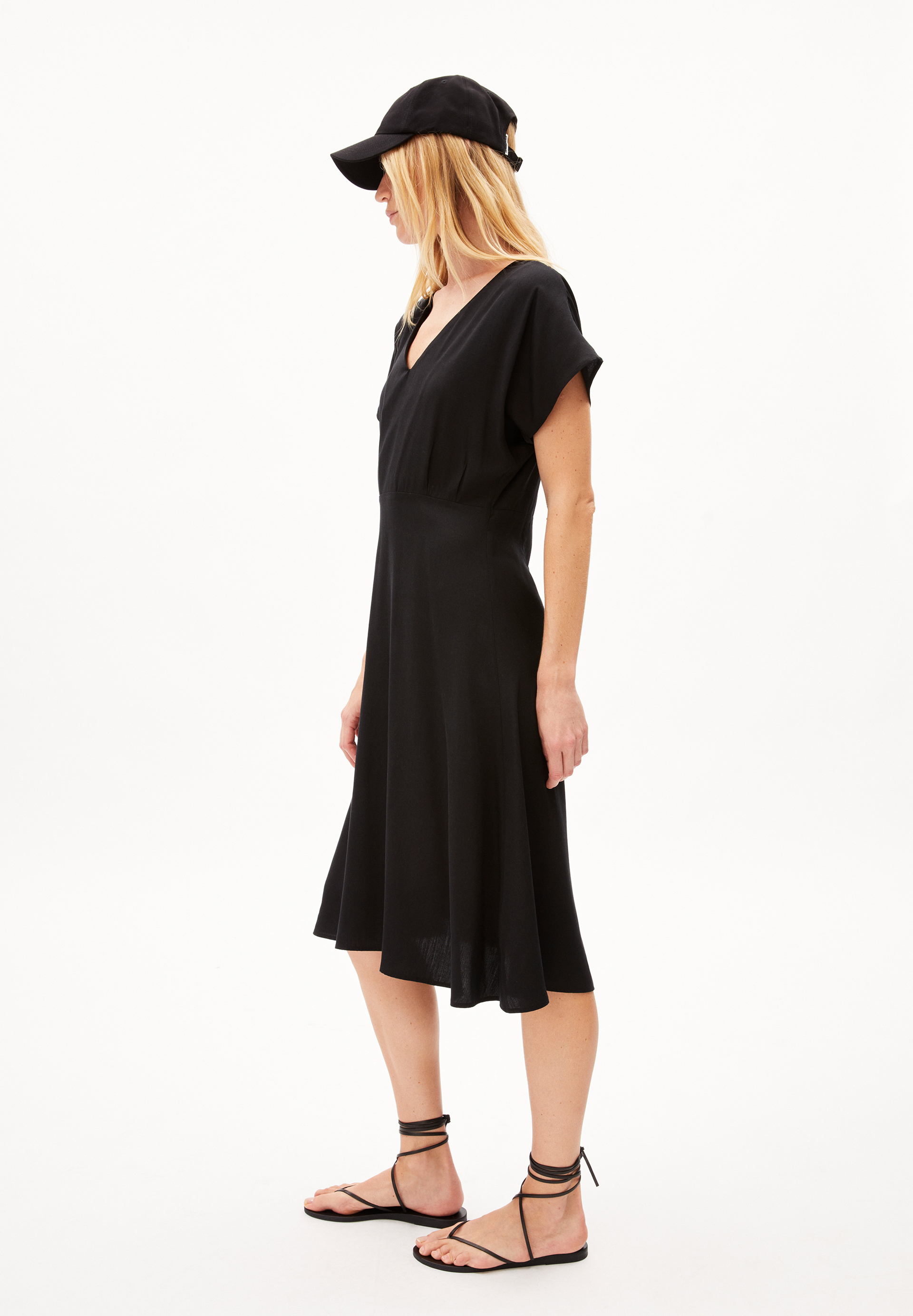 AALBINE Robe en toile coupe standard en TENCEL™ Lyocell mélangé