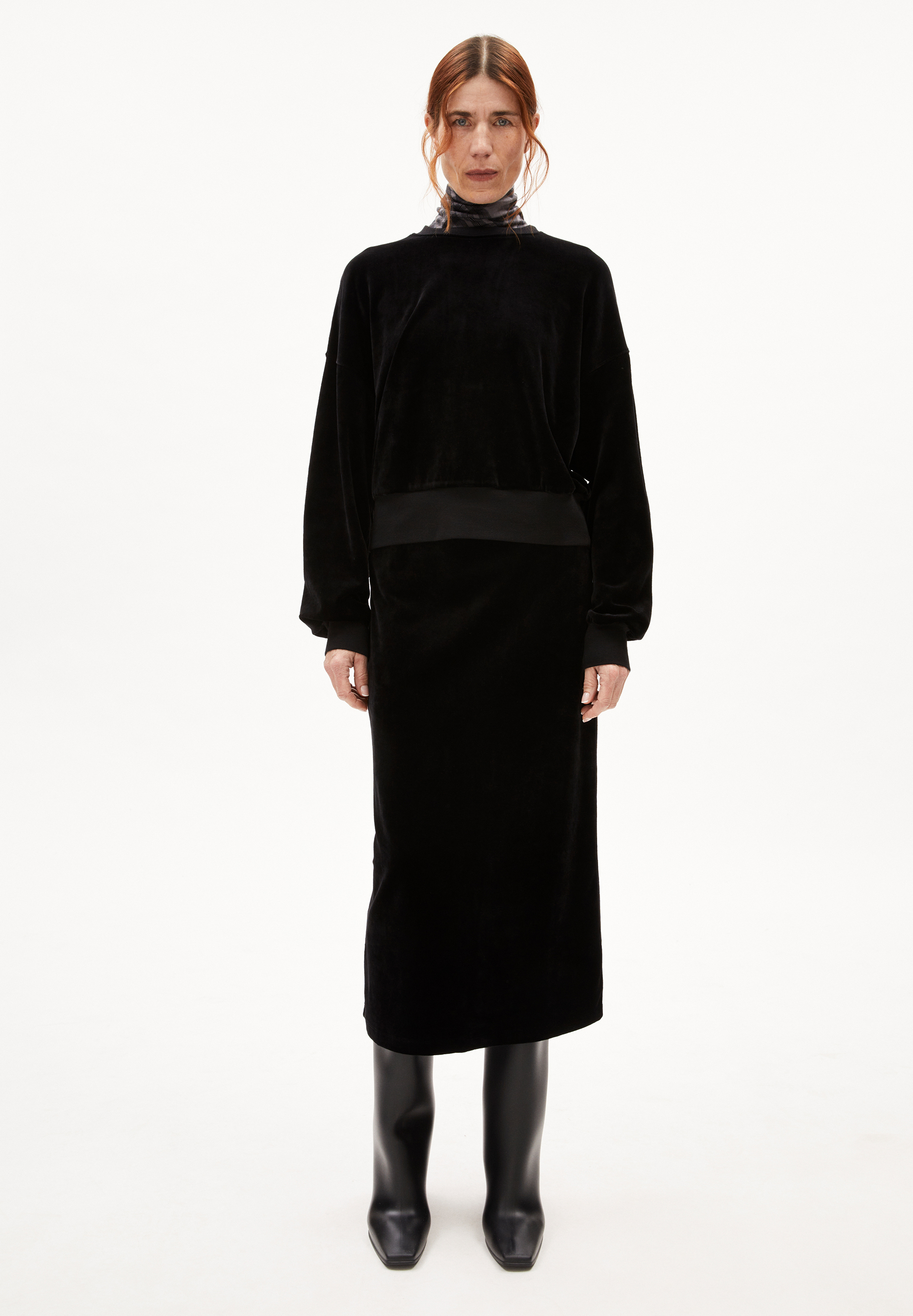 LEDIANAA Sweat-shirt coupe oversize en velours
