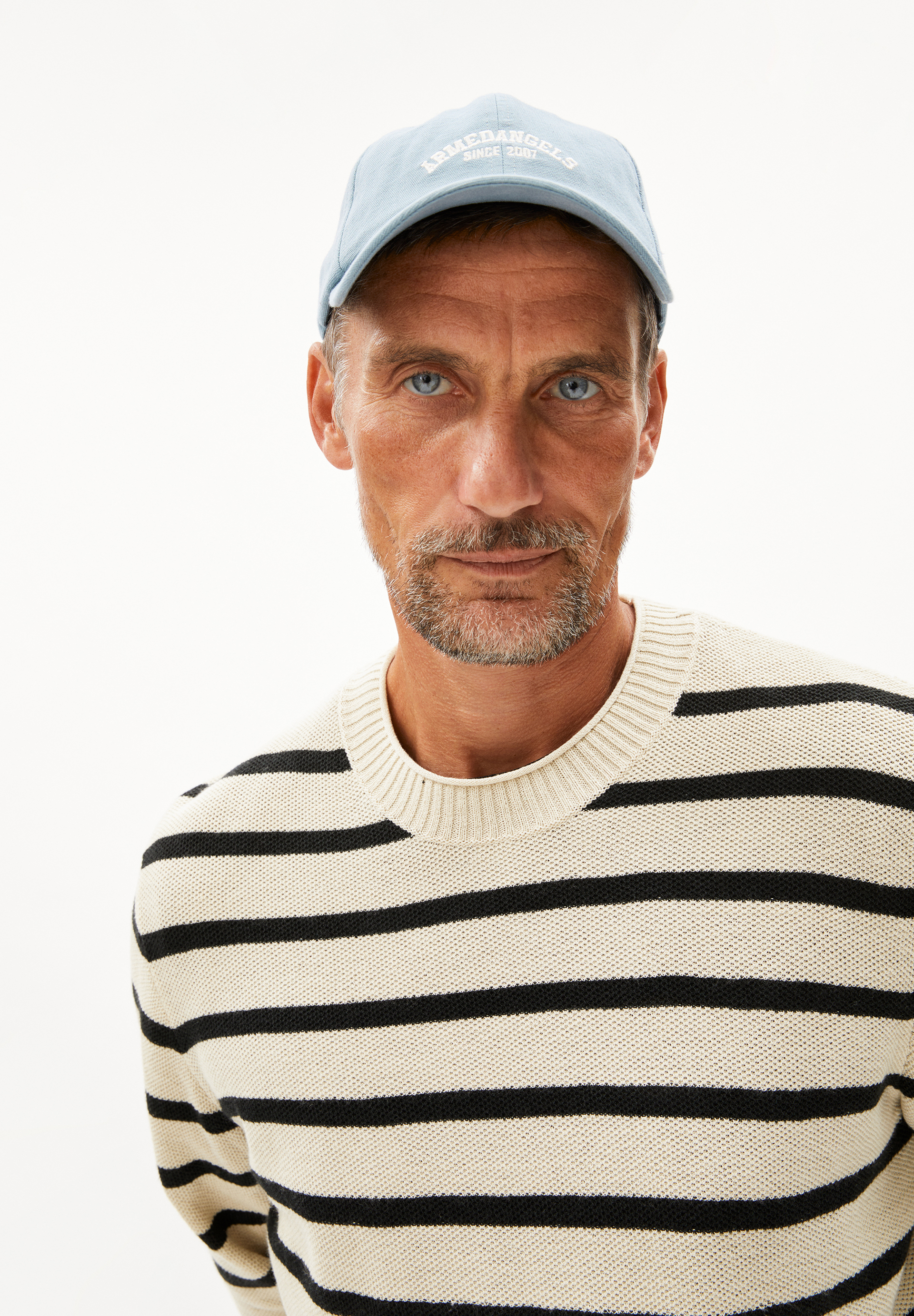 AJAANI LINO STRIPES Pullover aus Leinen-Mix