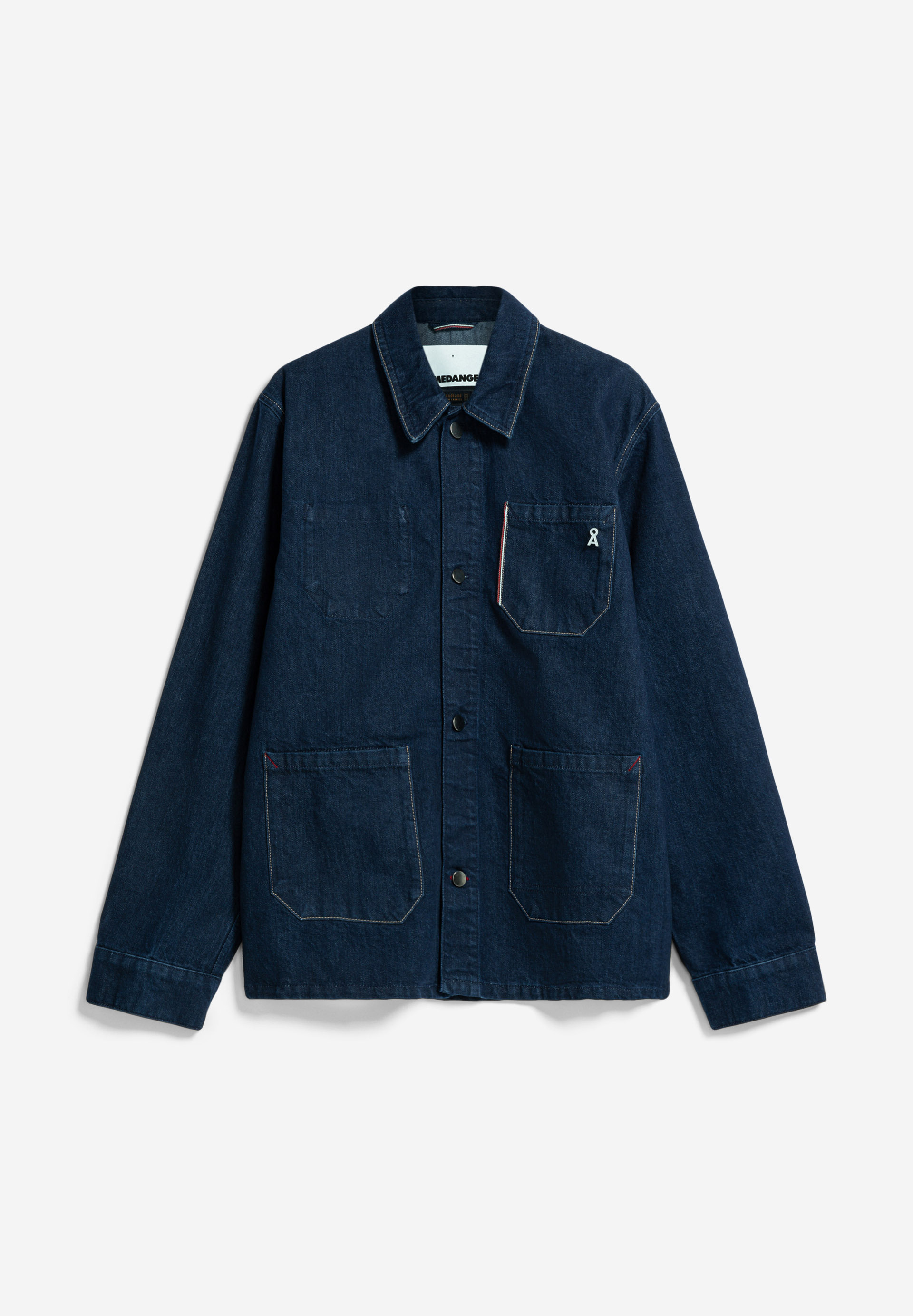 MAARLO DEMI SELV Veste en jean à coupe standard en coton bio mélangé