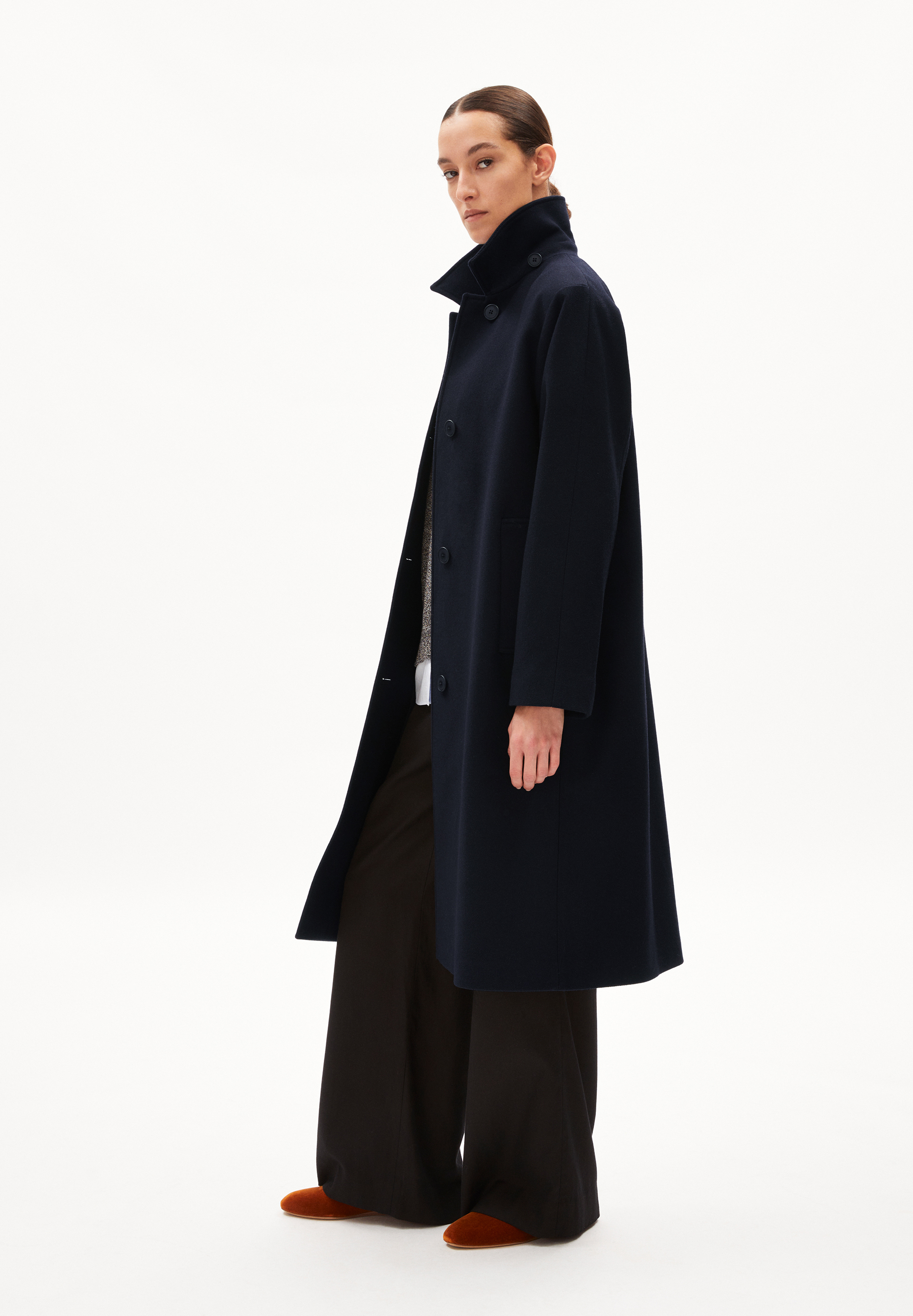 VAANOISE WOOL Coat Relaxed Fit made of recycled Wool