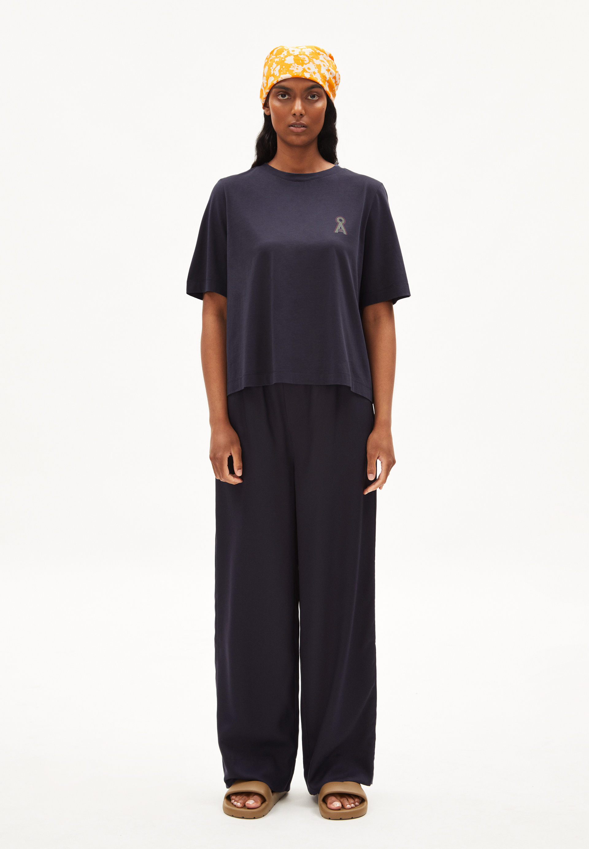 JOVAALIE Woven Pants Loose Fit made of TENCEL™ Lyocell