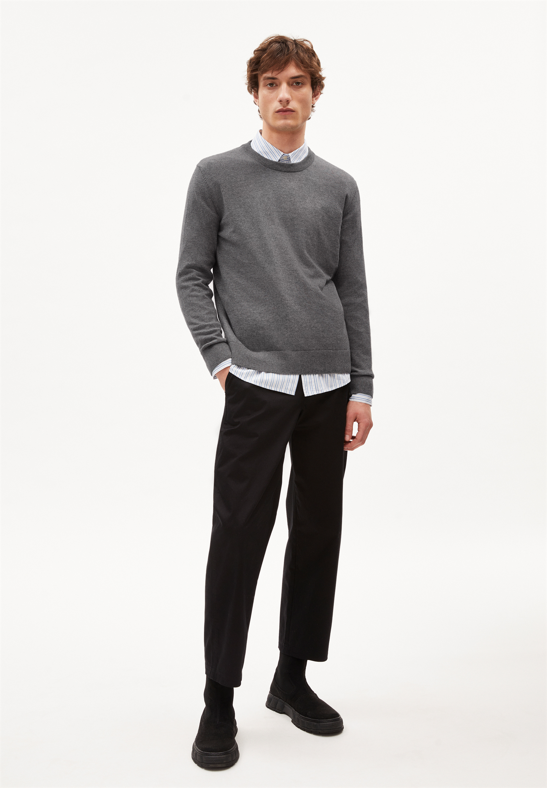 MAARINOS Sweater Regular Fit made of Merino-Wool Mix